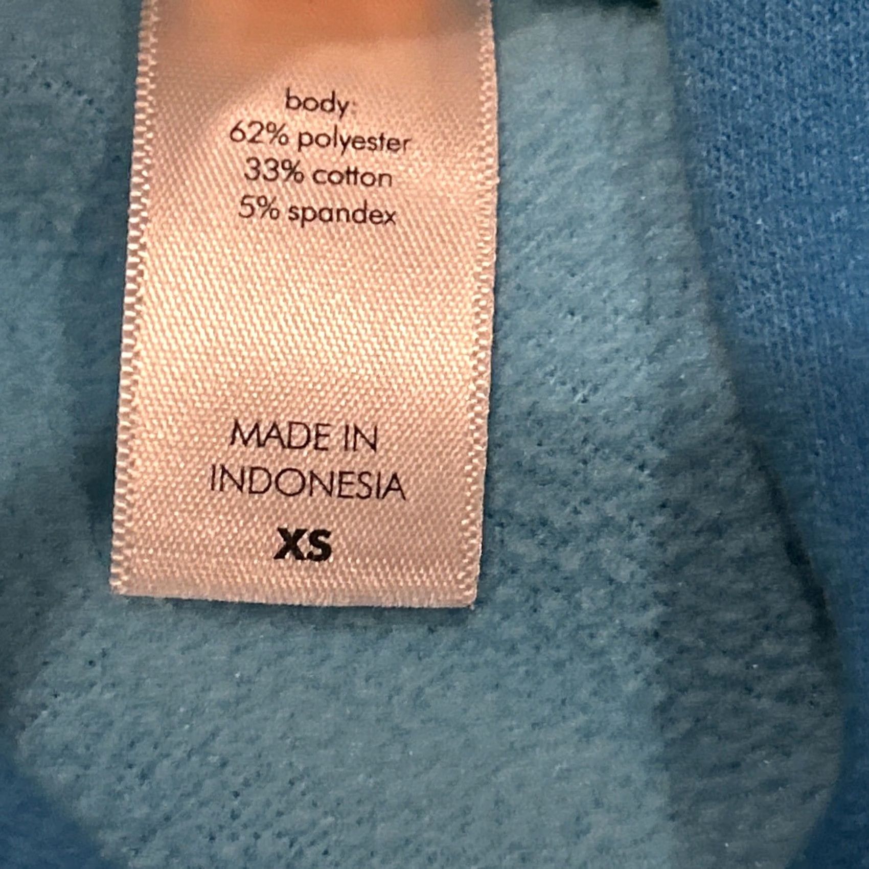 Vintage Lucy Women’s XS Blue Hooded Zip Up Jacket - Polyester Blend, Fleece, Casual, Regular, B27 Size XS / US 0-2 / IT 36-38 - 4 Thumbnail