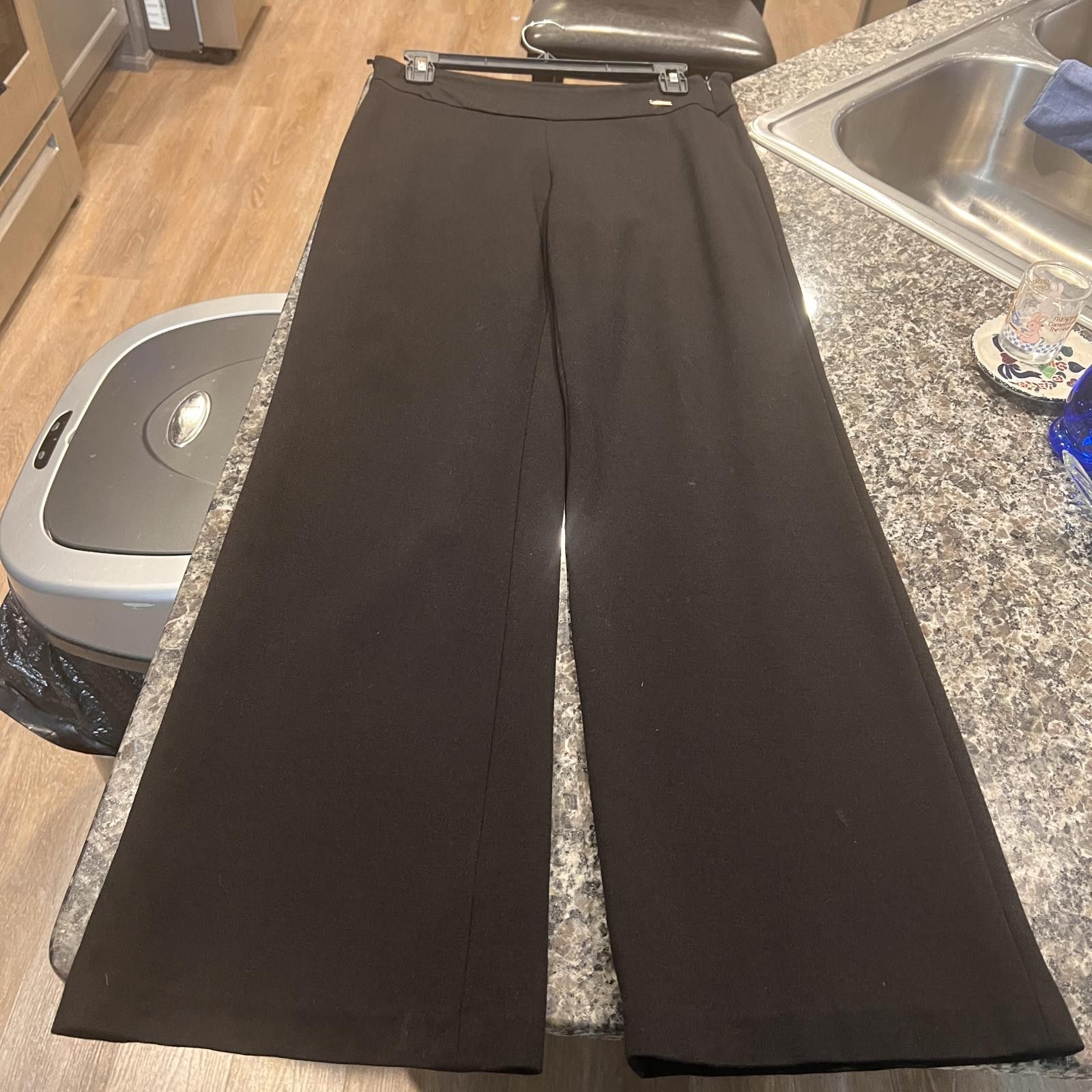 Elie Tahari Tahari Women's Black Wide Leg Pants Size 4 Size 27" / US 4 / IT 40 - 3 Thumbnail