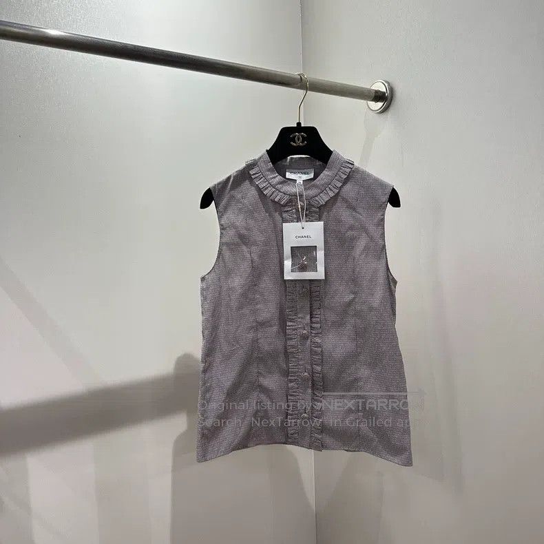 Chanel Chanel 24P striped full-print logo diamond buckle lace shi Size XXS / US 00 / IT 34 - 1 Thumbnail