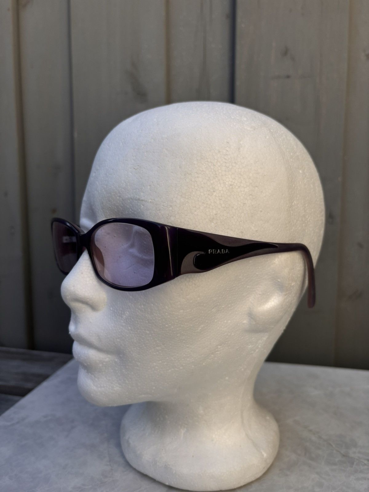 Designer × Prada × Vintage 2000s Prada Sunglasses Pink Flame Tribal Y2K Tiny Hadid Core Size ONE SIZE - 15 Thumbnail