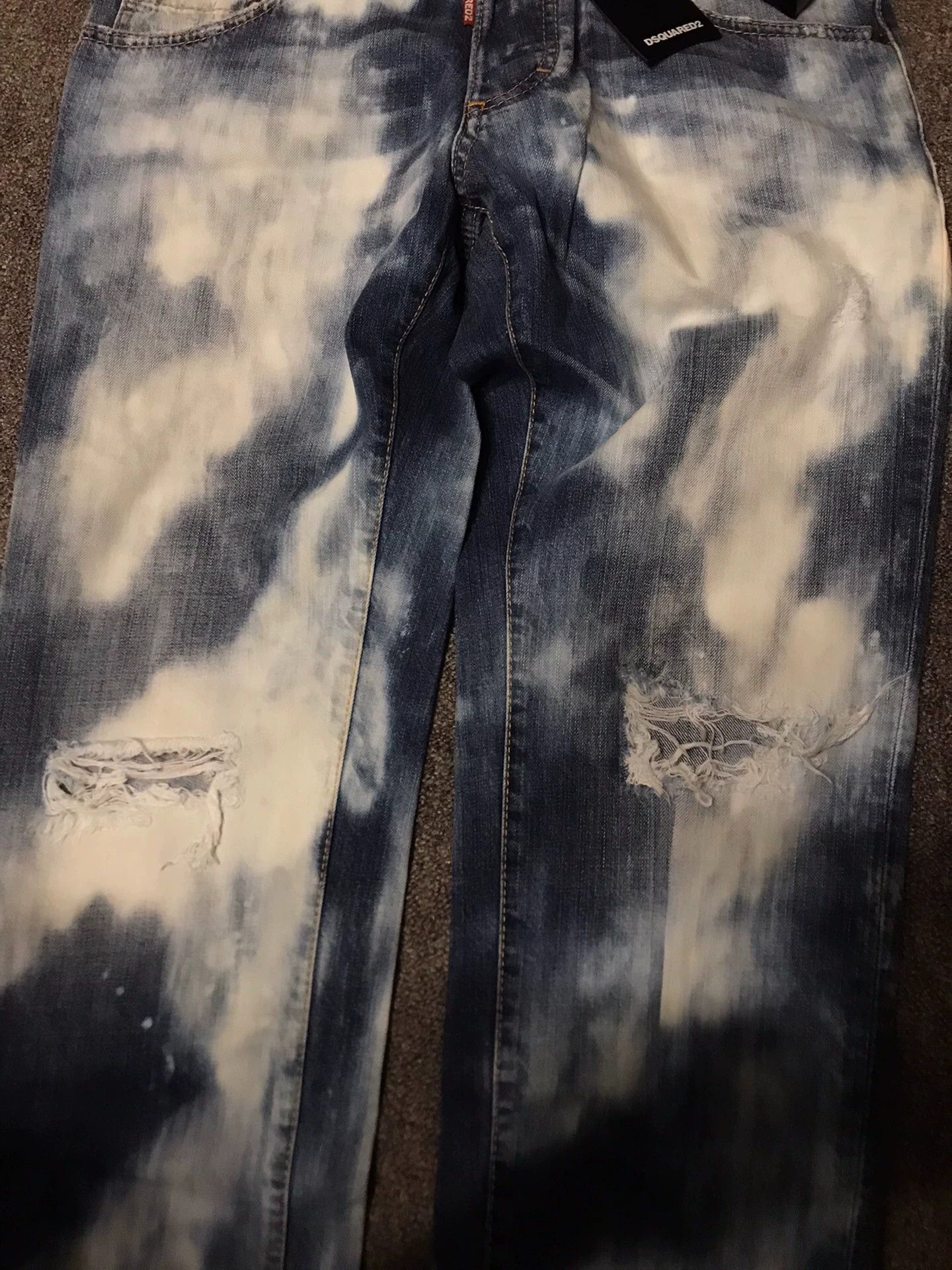 Dsquared2 DSQUARED2 Watercolor Distressed Washed Jeans 50 Size US 34 / EU 50 - 3 Thumbnail