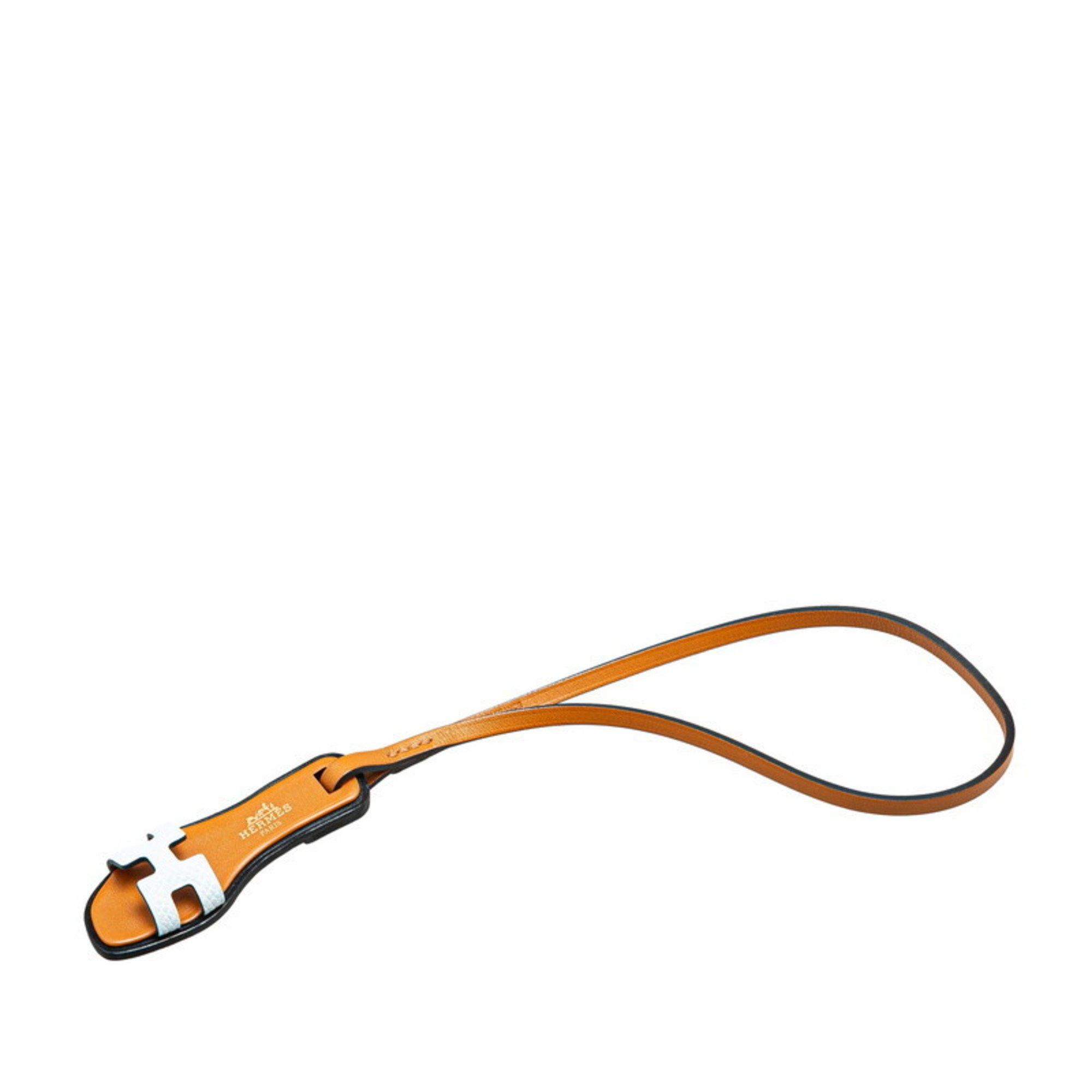 Hermes Hermes Oran Nano Sandal Charm Bag Brown Light Blue Epsom Butler Vache Hunter Women's HERMES Size ONE SIZE - 1 Thumbnail