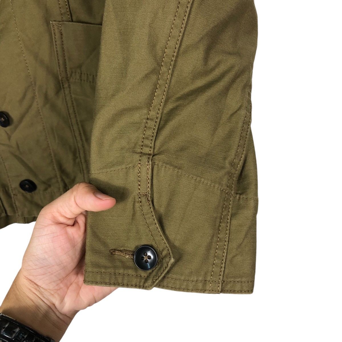 Japanese Brand 📌Vintage Chore Jacket Work Button Nano & Co Issey Miyake Size US M / EU 48-50 / 2 - 16 Thumbnail