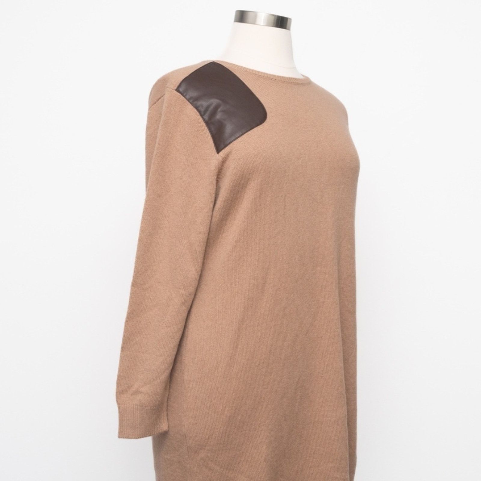 Lauren Ralph Lauren Lauren Ralph Lauren. Faux-Leather-Trim Wool-Cashmere Dress. Size XXL / US 16-18 / IT 52-54 - 6 Thumbnail
