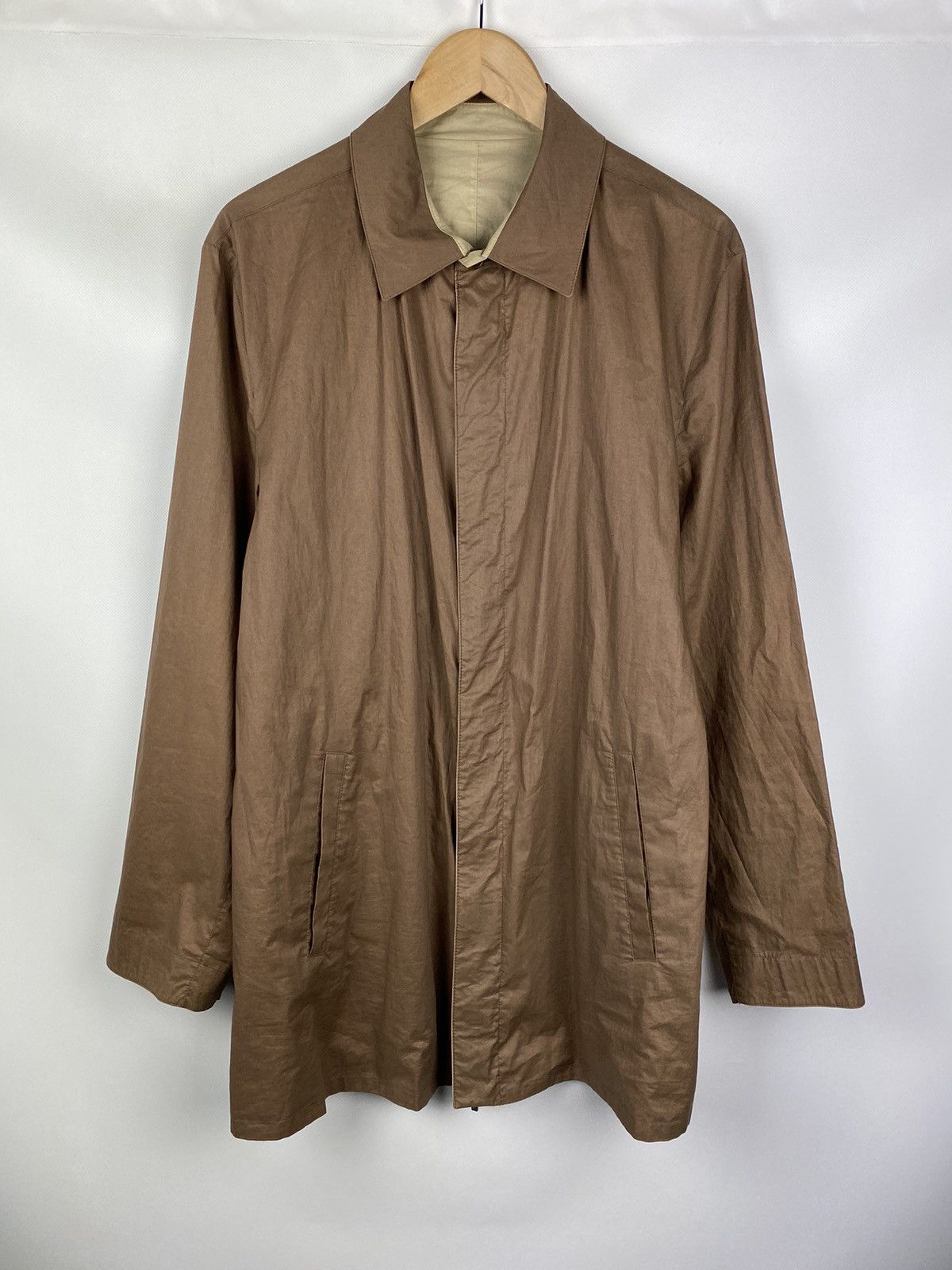 Ermenegildo Zegna Ermenegildo Zegna reversible trench coat leather details Size US L / EU 52-54 / 3 - 1 Thumbnail