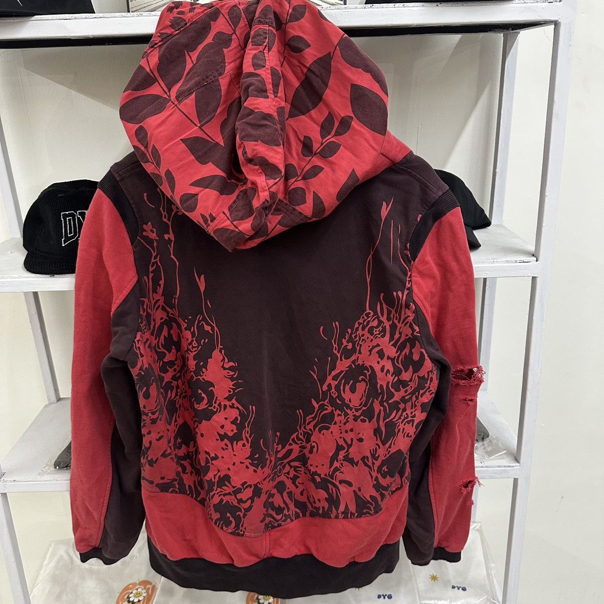 If Six Was Nine GRUNGE EMO HOODIE DISTRESSED JAPANESE BRAND Size US L / EU 52-54 / 3 - 10 Thumbnail