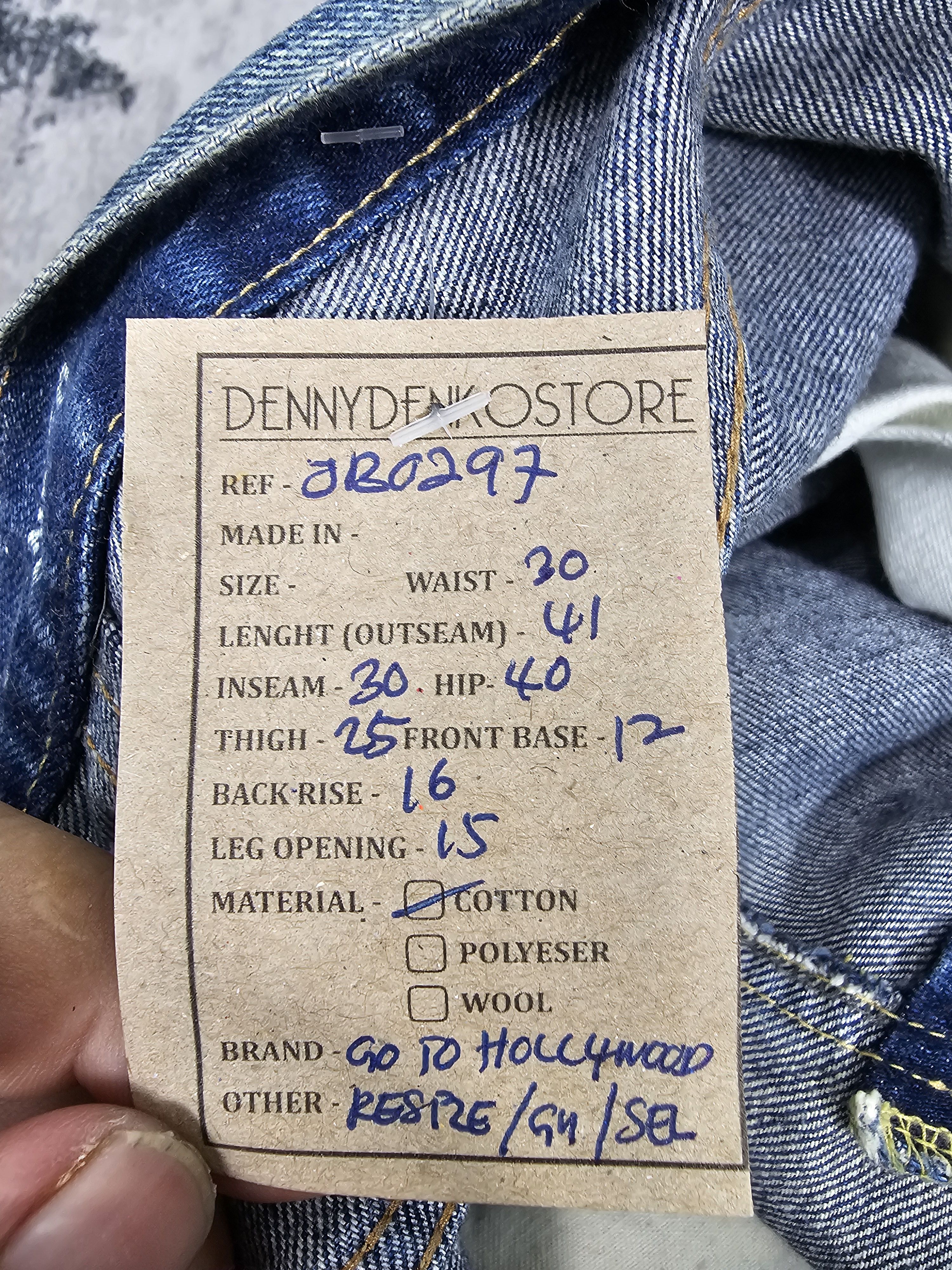 Japanese Brand GO TO HOLLYWOOD Selvedge Redline Stone Wash Resize J0297 Size US 30 / EU 46 - 19 Thumbnail