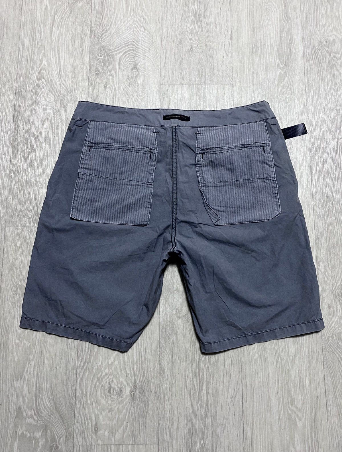 John Varvatos John Varvatos Cotton Chino Shorts Washed Gray Casual Size US 32 / EU 48 - 4 Thumbnail