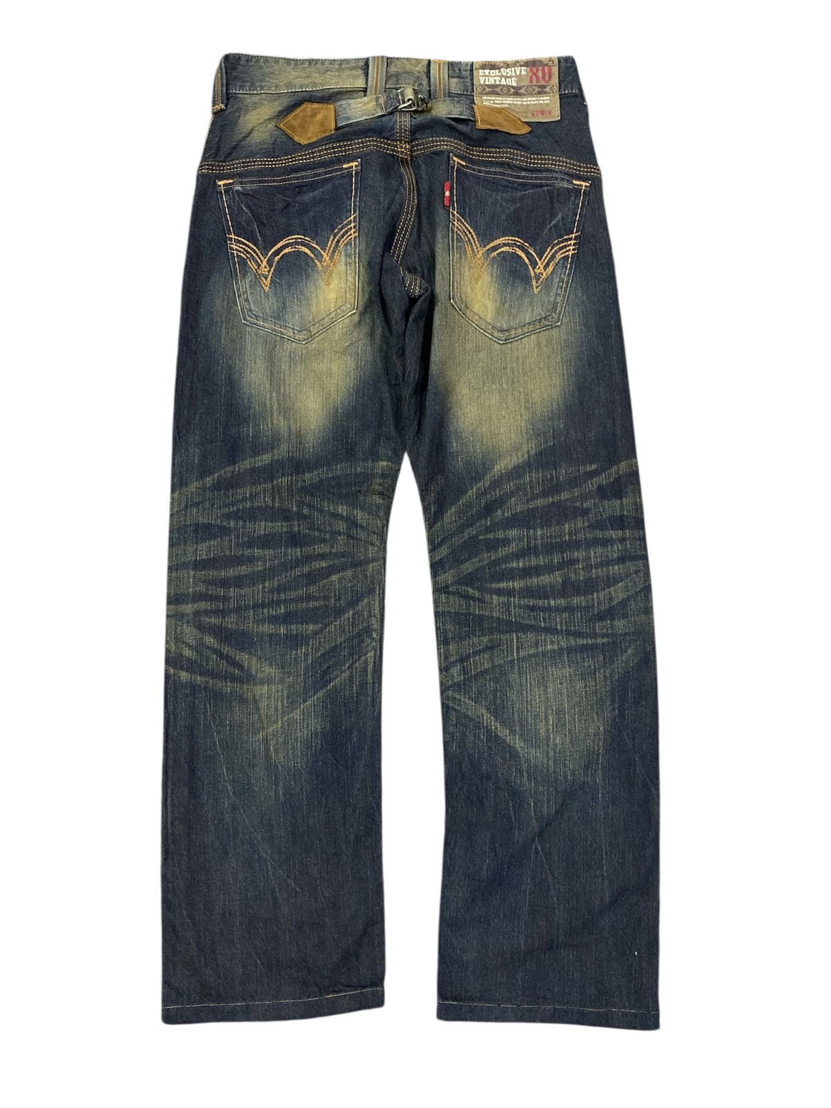 Japanese Brand Vintage edwin buckle back rusty pants Size US 30 / EU 46 - 5 Thumbnail