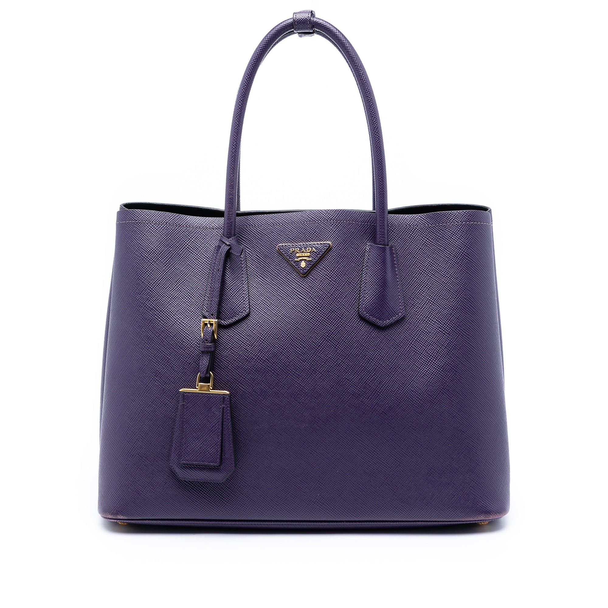 Prada Medium Saffiano Cuir Double Satchel Size ONE SIZE - 1 Thumbnail