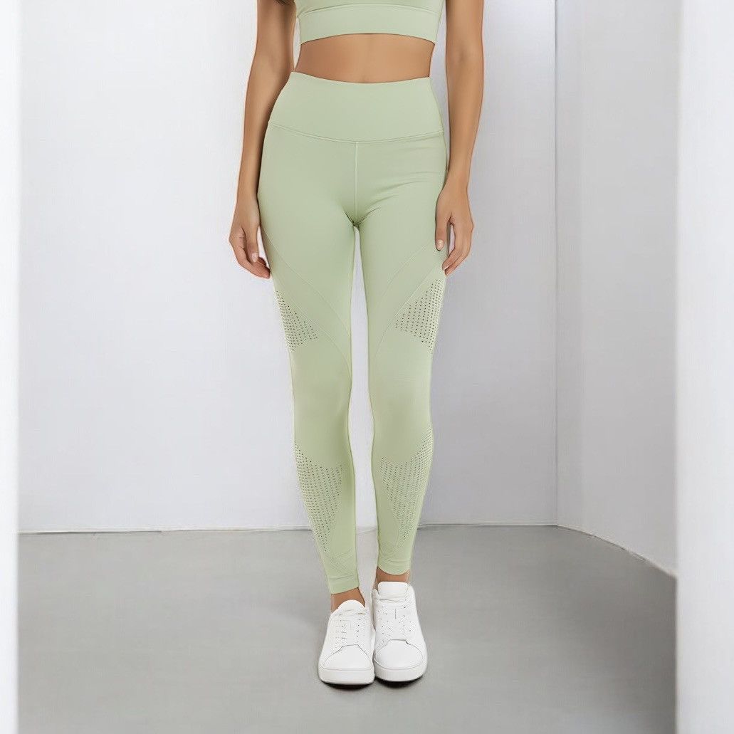 Other NUX Women’s High Waisted Compression Green Leggins Sz M-L Size 32" / US 10 / IT 46 - 1 Thumbnail