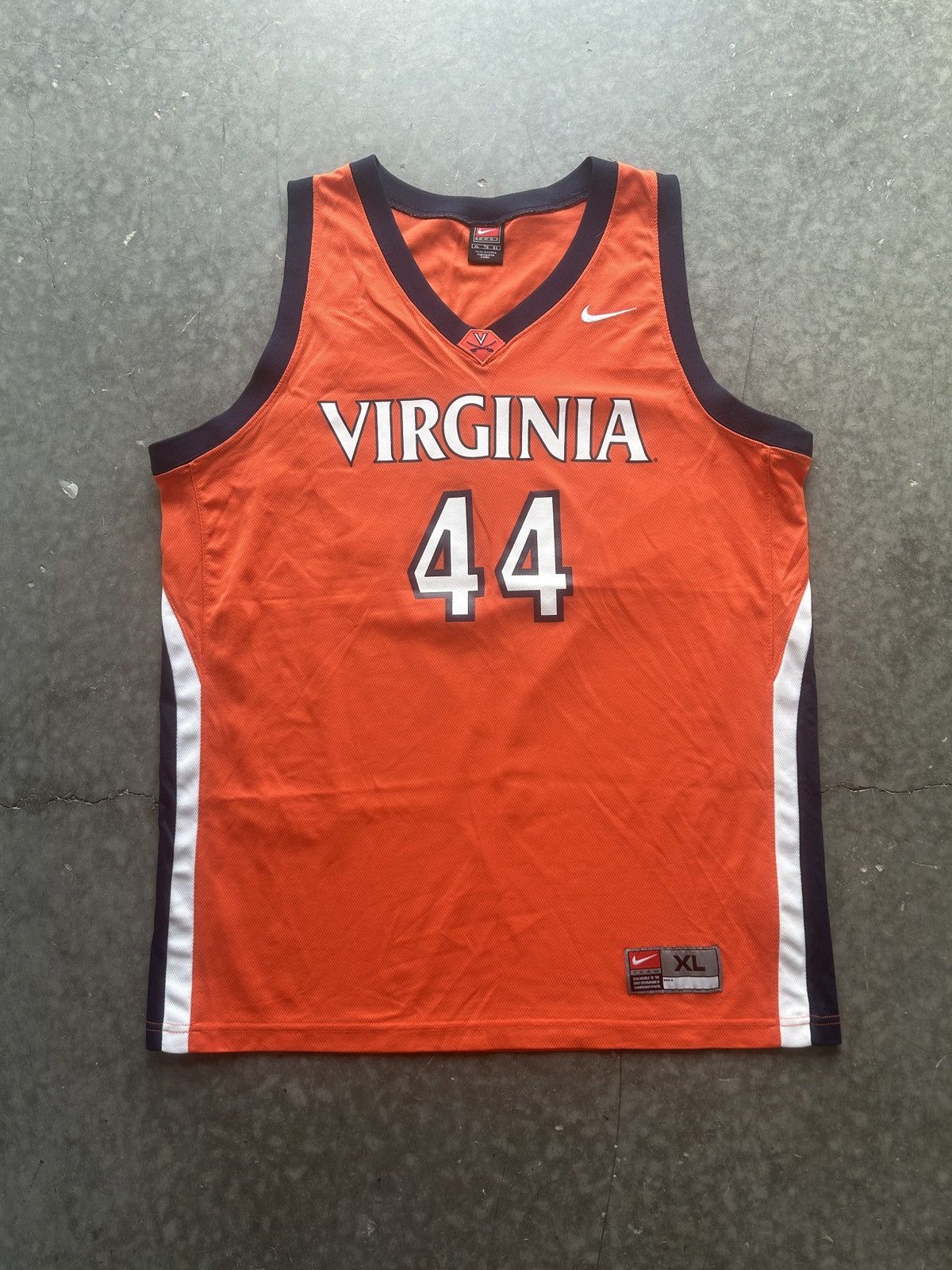 Nike × Vintage Vintage Y2K Nike UVA Basketball Jersey #44 Size US XL / EU 56 / 4 - 1 Thumbnail