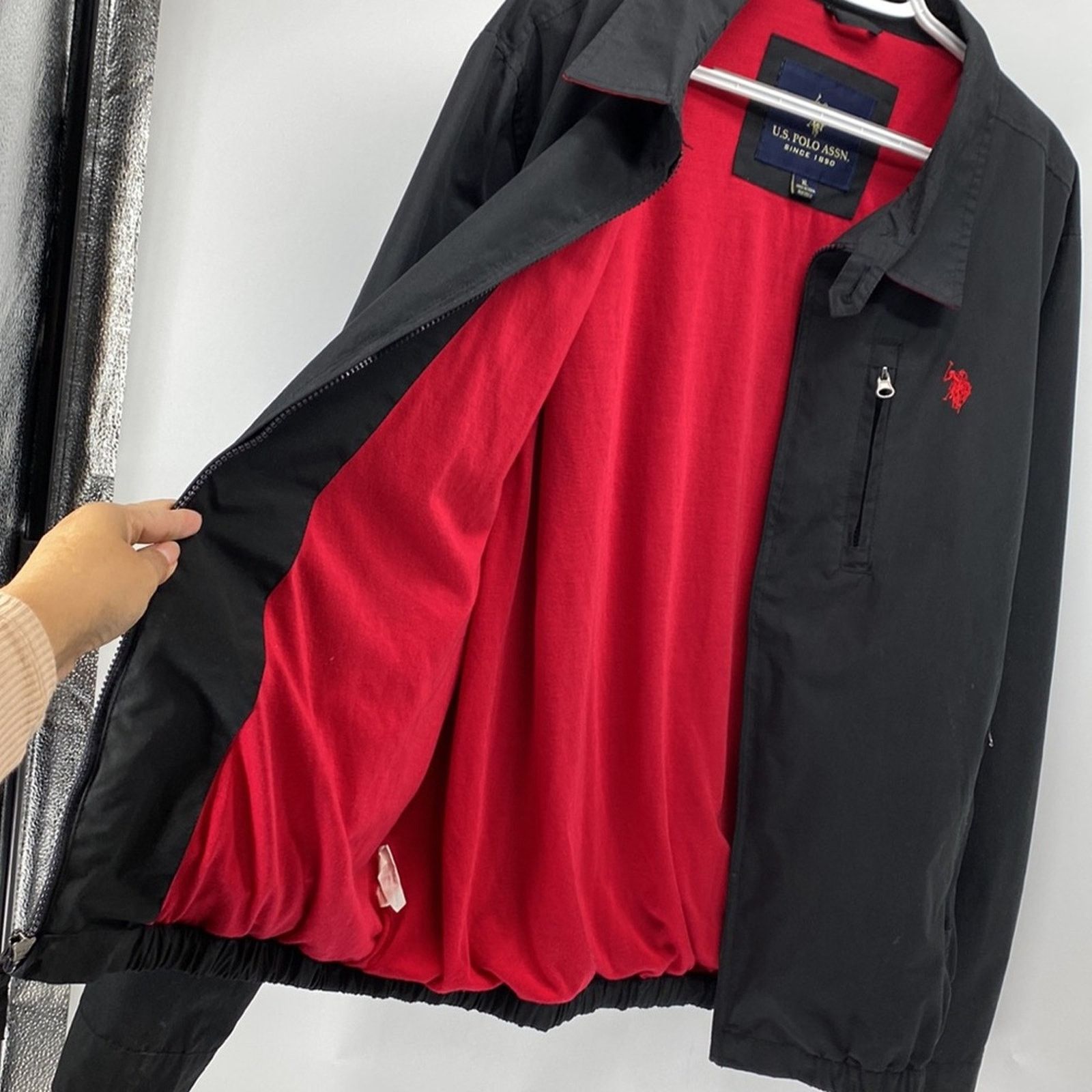 U.S. Polo Assn. U.S POLO ASSN bayport jacket black red logo classic sz XL Size US XL / EU 56 / 4 - 10 Thumbnail