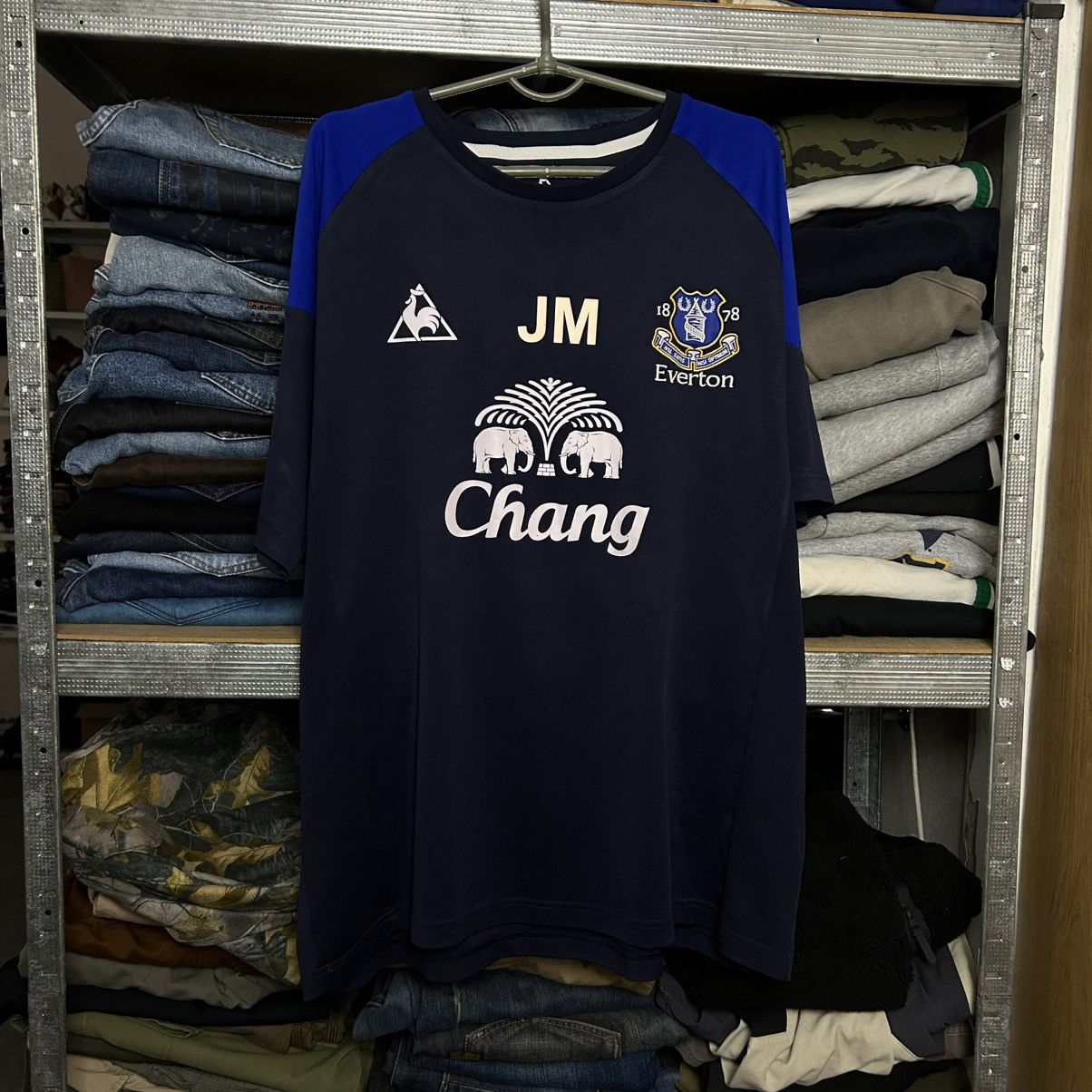 Le Coq Sportif Vintage Le Coq Sportif FC Everton big logo soccer jersey Size US XL / EU 56 / 4 - 1 Thumbnail