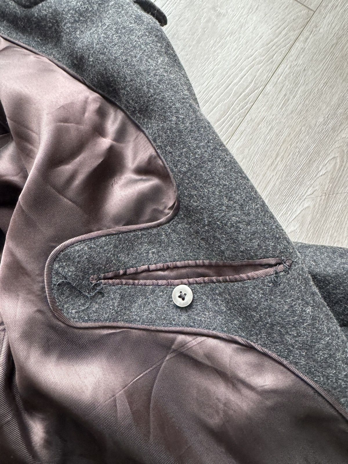 Japanese Brand Vintage Double Breasted Wool Coat – China Made – 90s Era Size US M / EU 48-50 / 2 - 12 Thumbnail