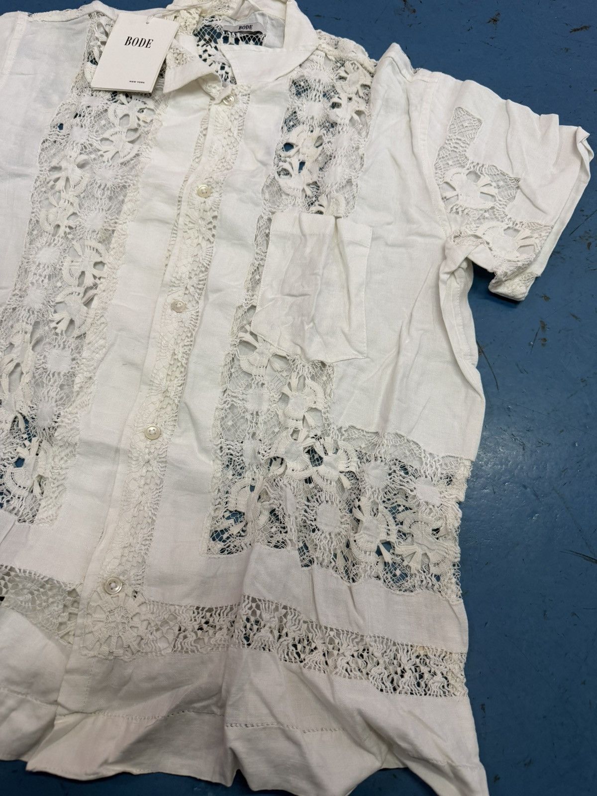 Bode BODE LACE SHIRT Size US L / EU 52-54 / 3 - 3 Thumbnail