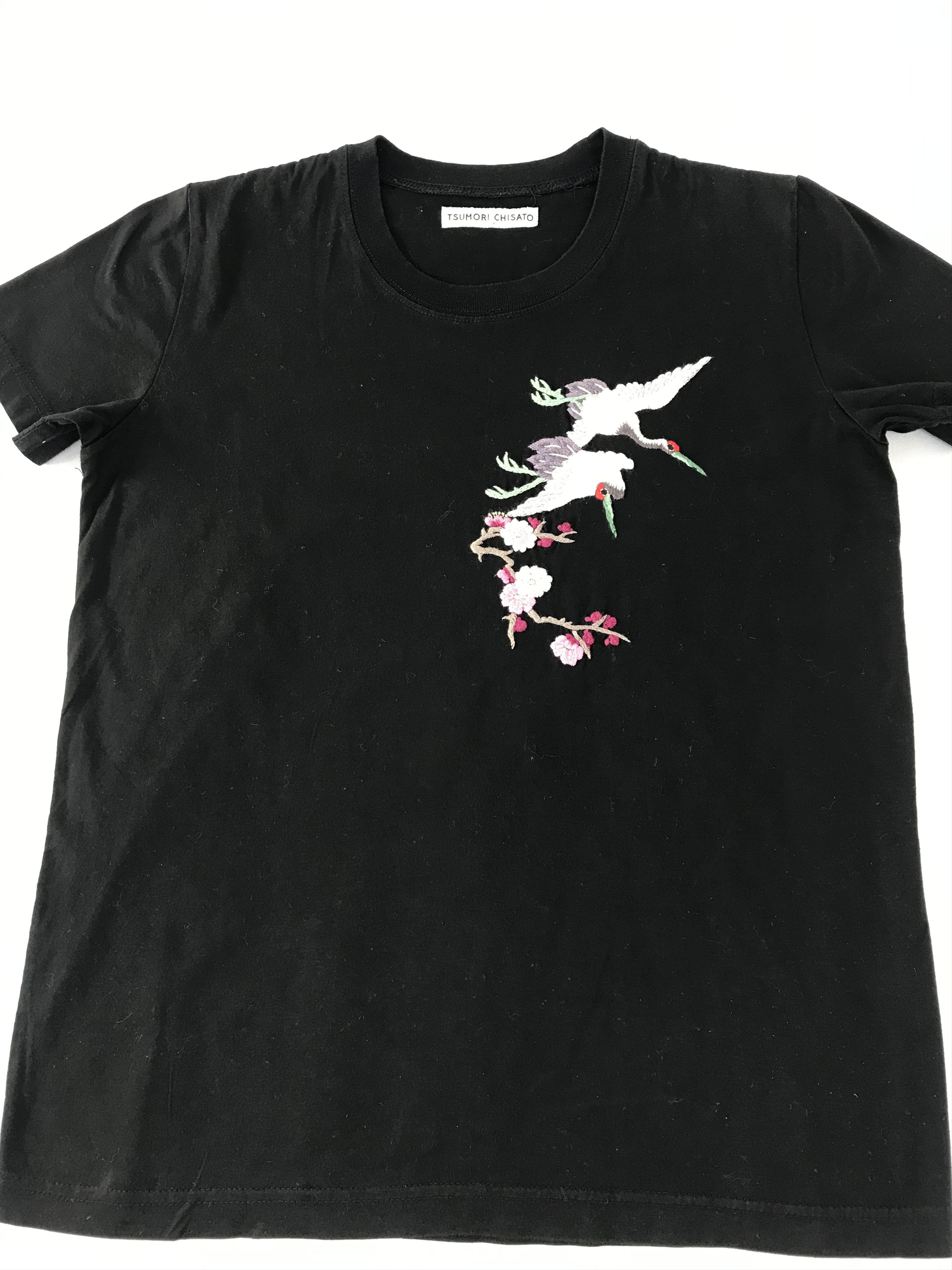 Tsumori Chisato Tsumori Chisato Issey Miyake Embroidery Bird Logo Tee Size S / US 4 / IT 40 - 3 Thumbnail