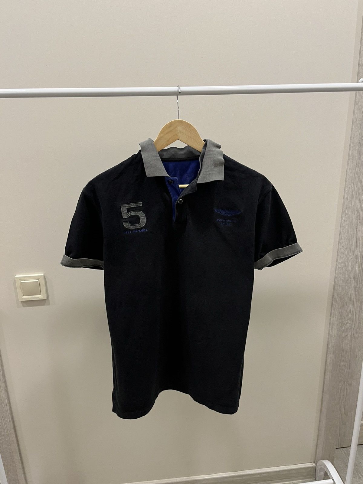 Hackett HACKETT ASTON MARTIN VINTAGE RACING LUXURY POLO SHIRT Size US L / EU 52-54 / 3 - 1 Thumbnail