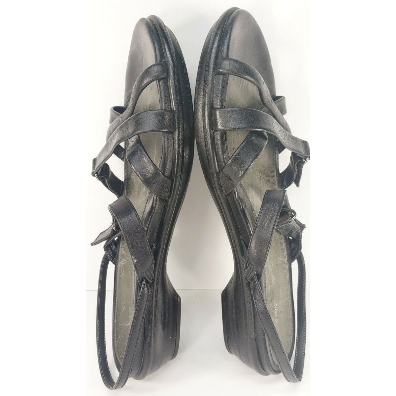Dansko Dansko Cailey Women Black Nappa Leather Sandal Size 10-10.5 EUR 42 6302020200 Size US 10.5 / IT 40.5 - 7 Thumbnail