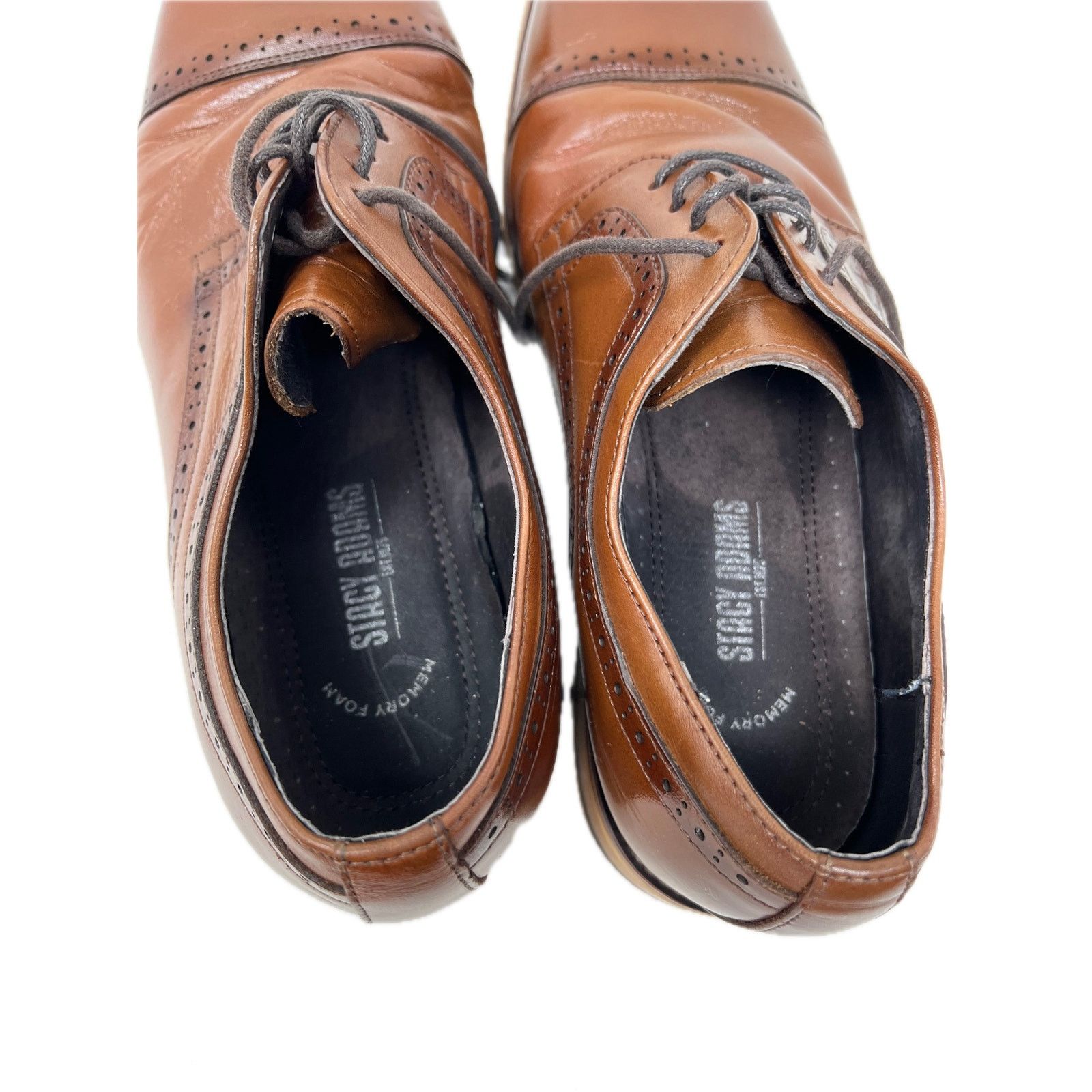 Stacy Adams Stacy Adams Brown Leather Oxfords 11M Size US 11 / EU 44 - 6 Thumbnail