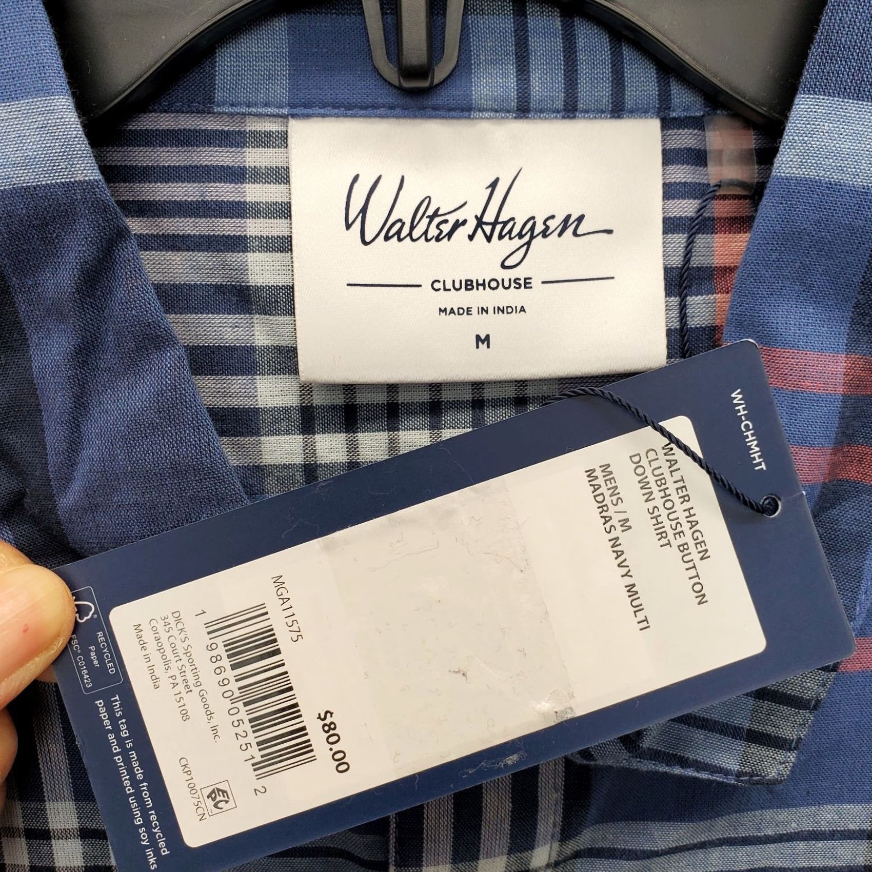 Vintage Walter Hagen Golf Shirt Mens Medium Multi Plaid Short Sleeve Collared Button Up Size US M / EU 48-50 / 2 - 6 Thumbnail