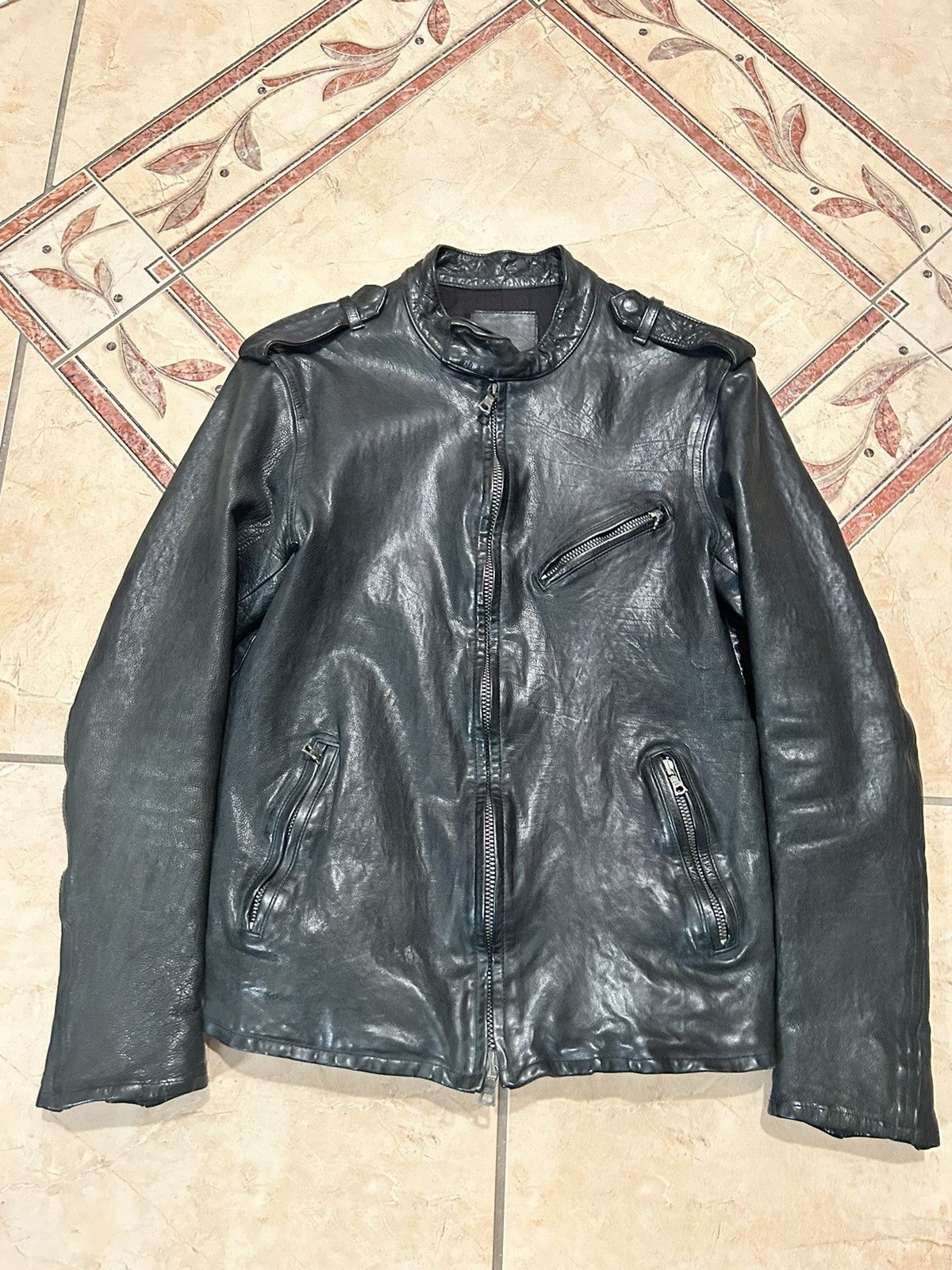 Isamu Katayama Backlash Backlash Leather jacket | Grailed