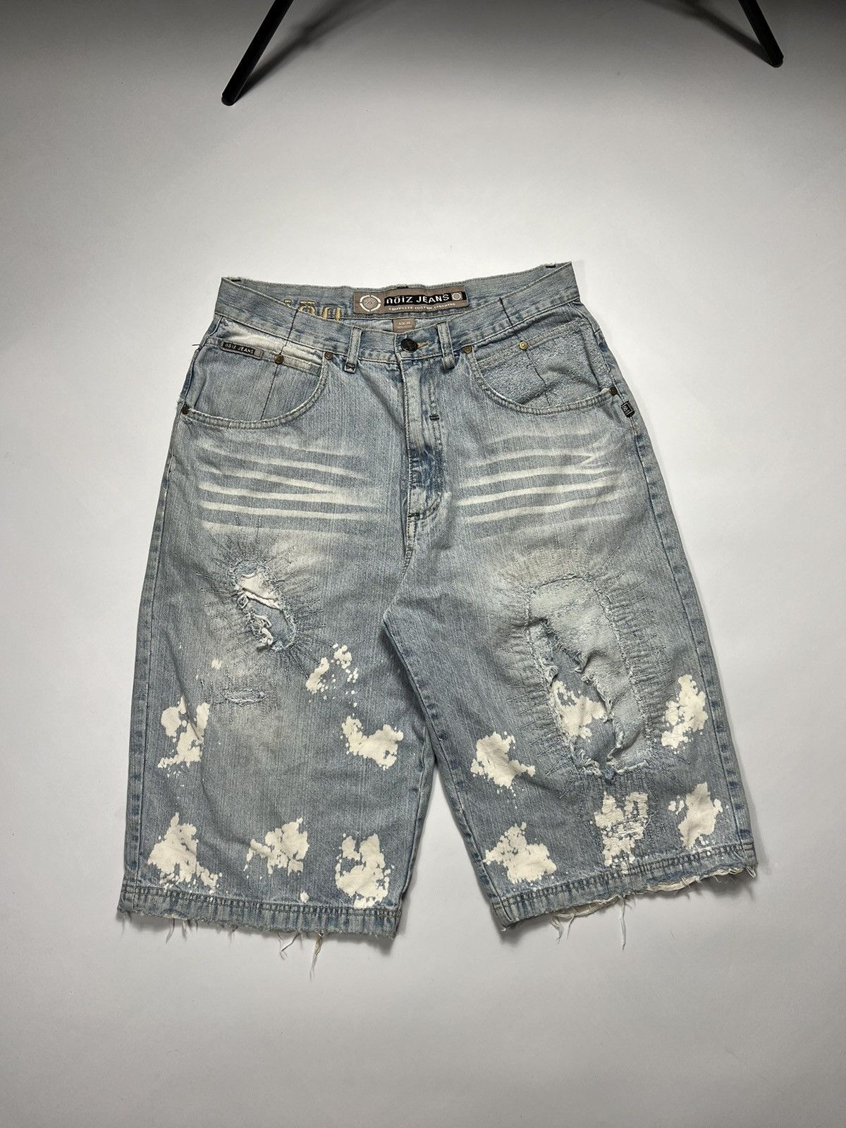 Vintage Vintage Noize Jeans Baggy Distressed Denim Shorts Size US 34 / EU 50 - 1 Thumbnail