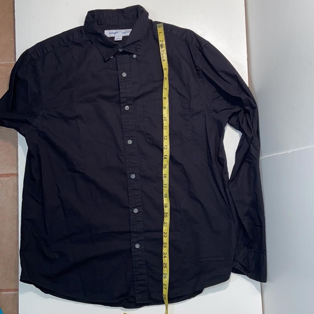 Old Navy Bundle of 2 Regular Fit Black Button Ups Size Large Size 42R - 2 Thumbnail