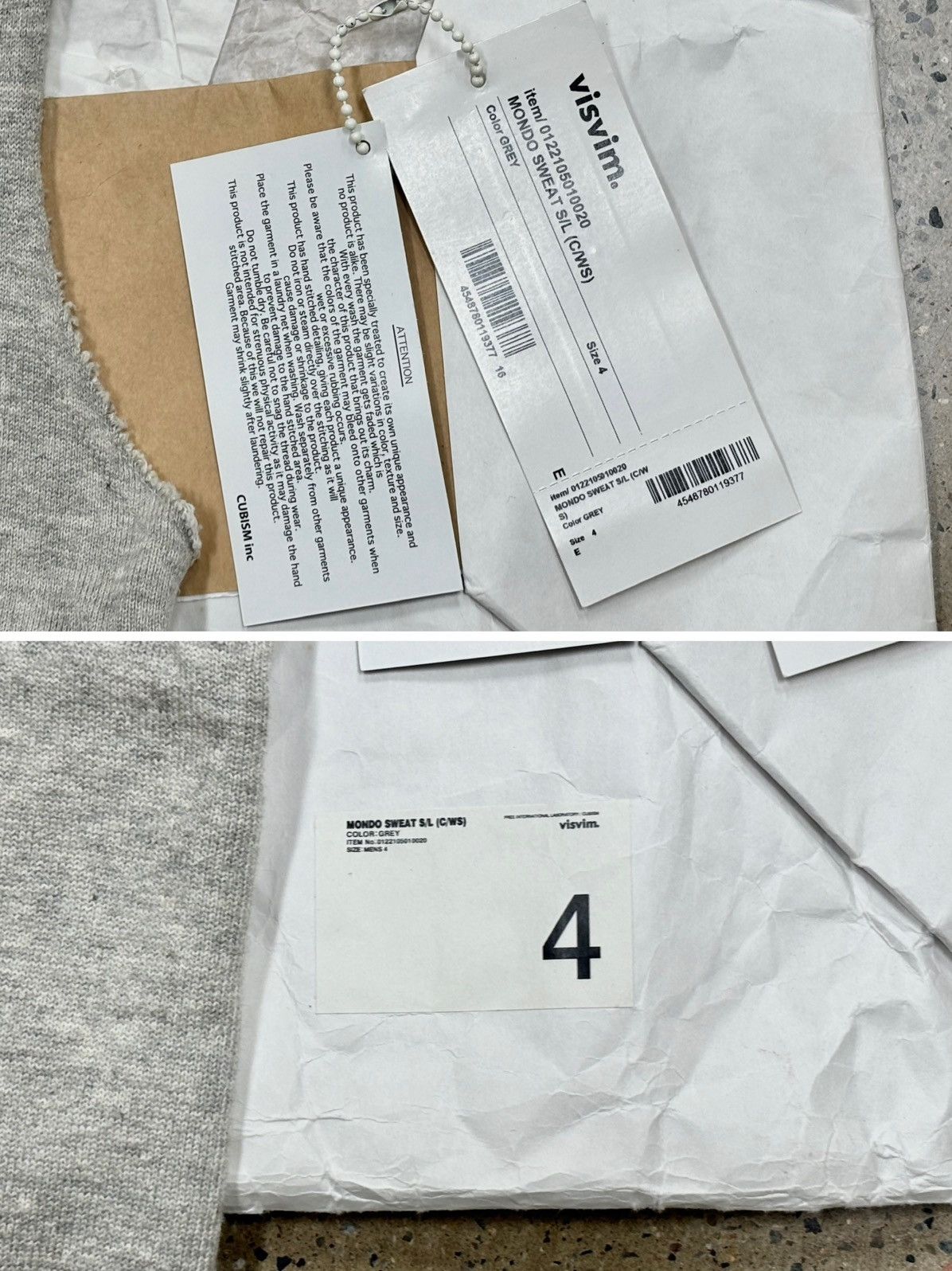 Visvim Visvim 22ss Mondo Sweat S/L（C/W S） ，size 4 Size US XL / EU 56 / 4 - 4 Thumbnail