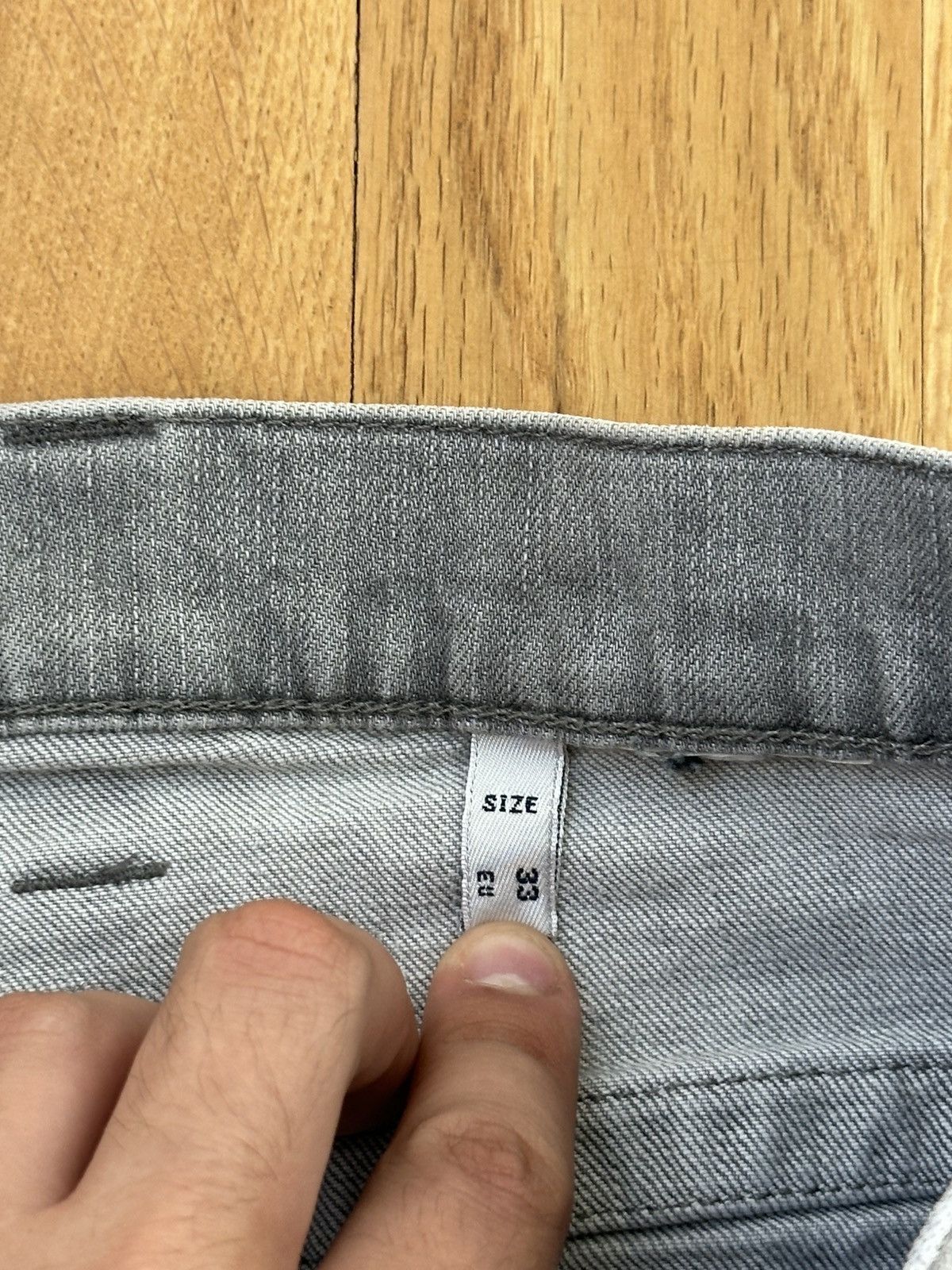 Giorgio Armani Vintage Giorgio Armani Denim Gray Jeans 33 Size Metal Logo Size US 33 - 9 Thumbnail