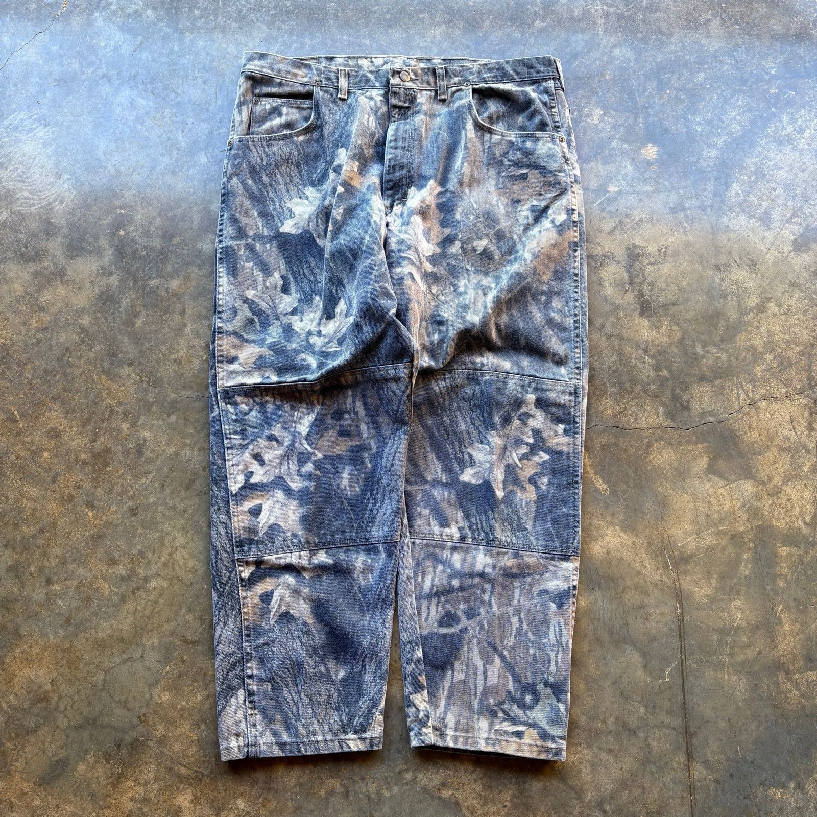 Wrangler Vintage Baggy Wrangler Camo Double Knee Jeans Size US 40 / EU 56 - 3 Thumbnail