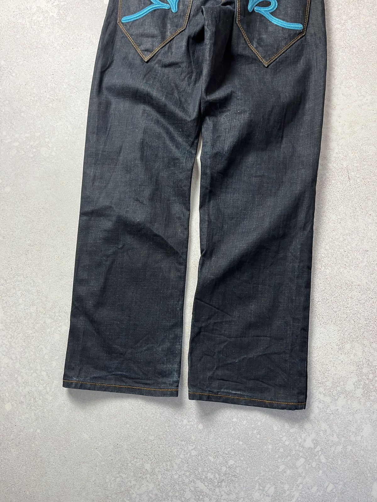 Rocawear Rocawear Big Logo Jeans Mens Baggy Fit Denim Hip Hop Y2K Size US 30 / EU 46 - 2 Thumbnail