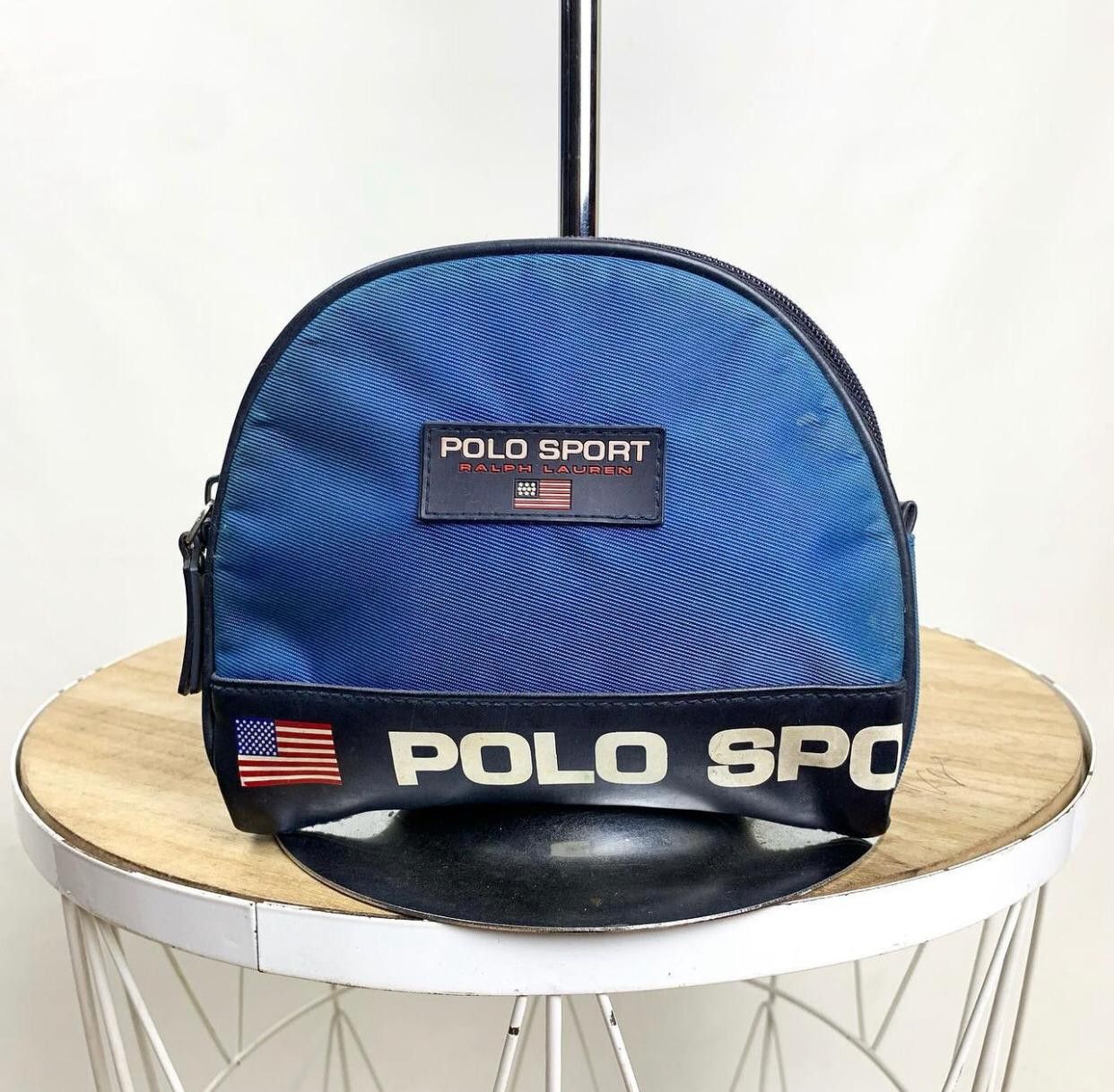 Polo Ralph Lauren 90s Polo Sport Flag Logo Wallet Clutch Pouch Bag