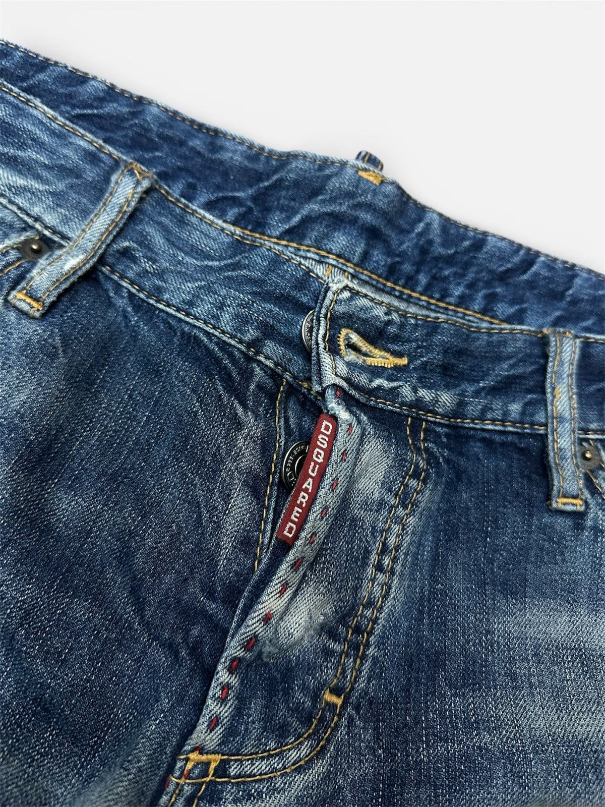 Dsquared2 Vintage Italy Dsquared Faded Wash Distressed Style Jeans Size US 34 / EU 50 - 4 Thumbnail