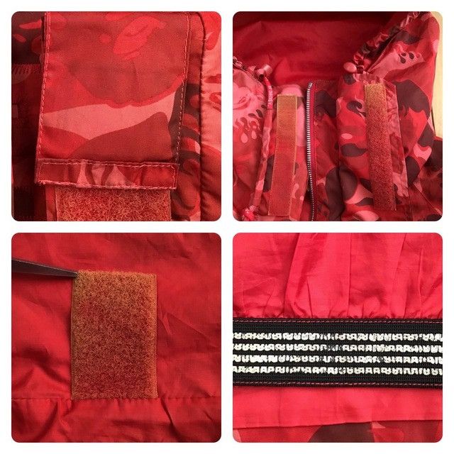 Bape × Nigo BAPE Fire camo red hoodie snowboard jacket APE NIGO flame Size US S / EU 44-46 / 1 - 8 Thumbnail