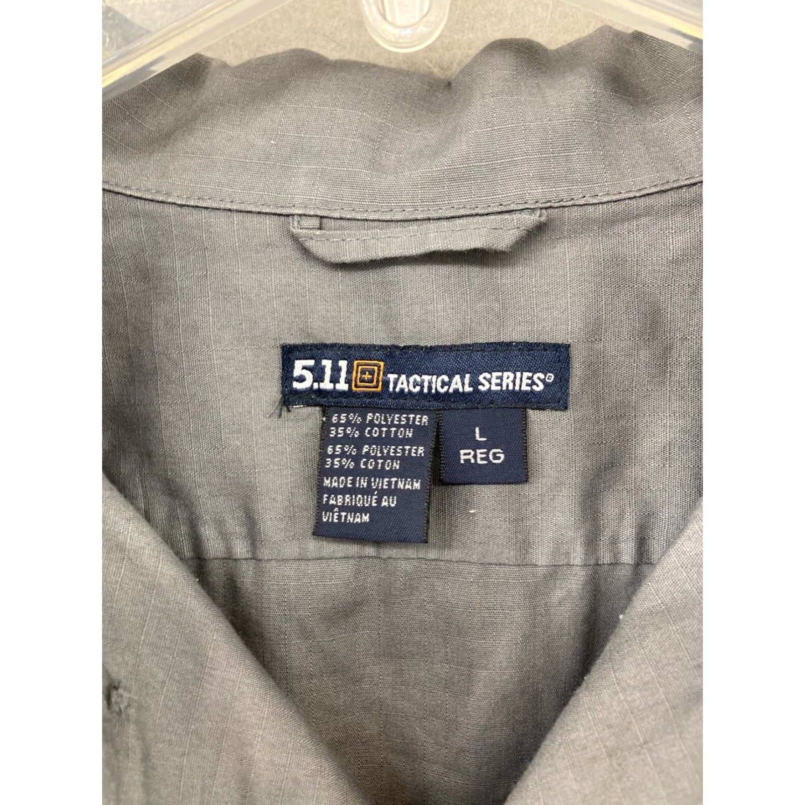 Vintage 511 Tactical Series Mens Shirt Large Gray Rip Stop Outdoor Size US L / EU 52-54 / 3 - 4 Thumbnail