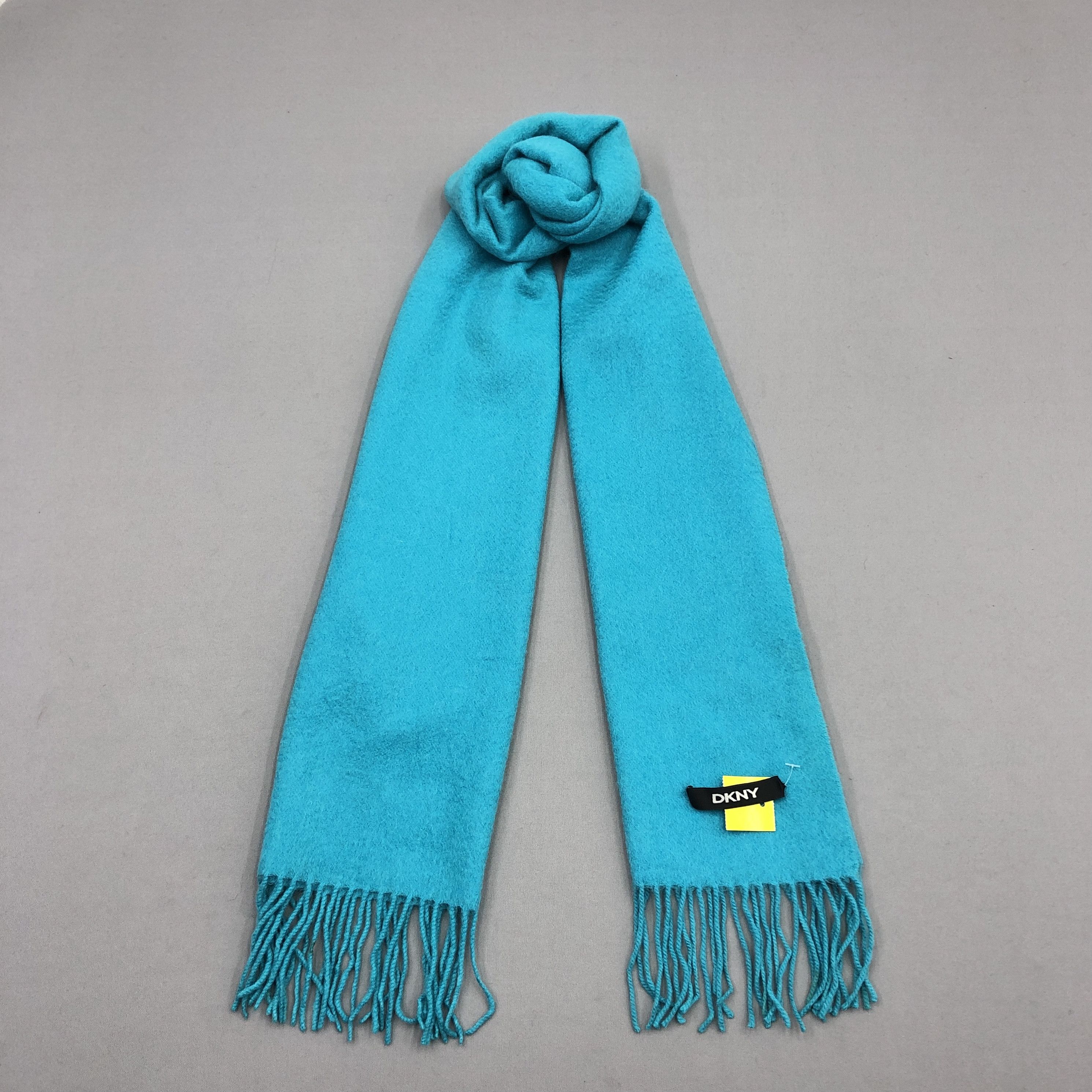 DKNY wool leather 小物 muffler