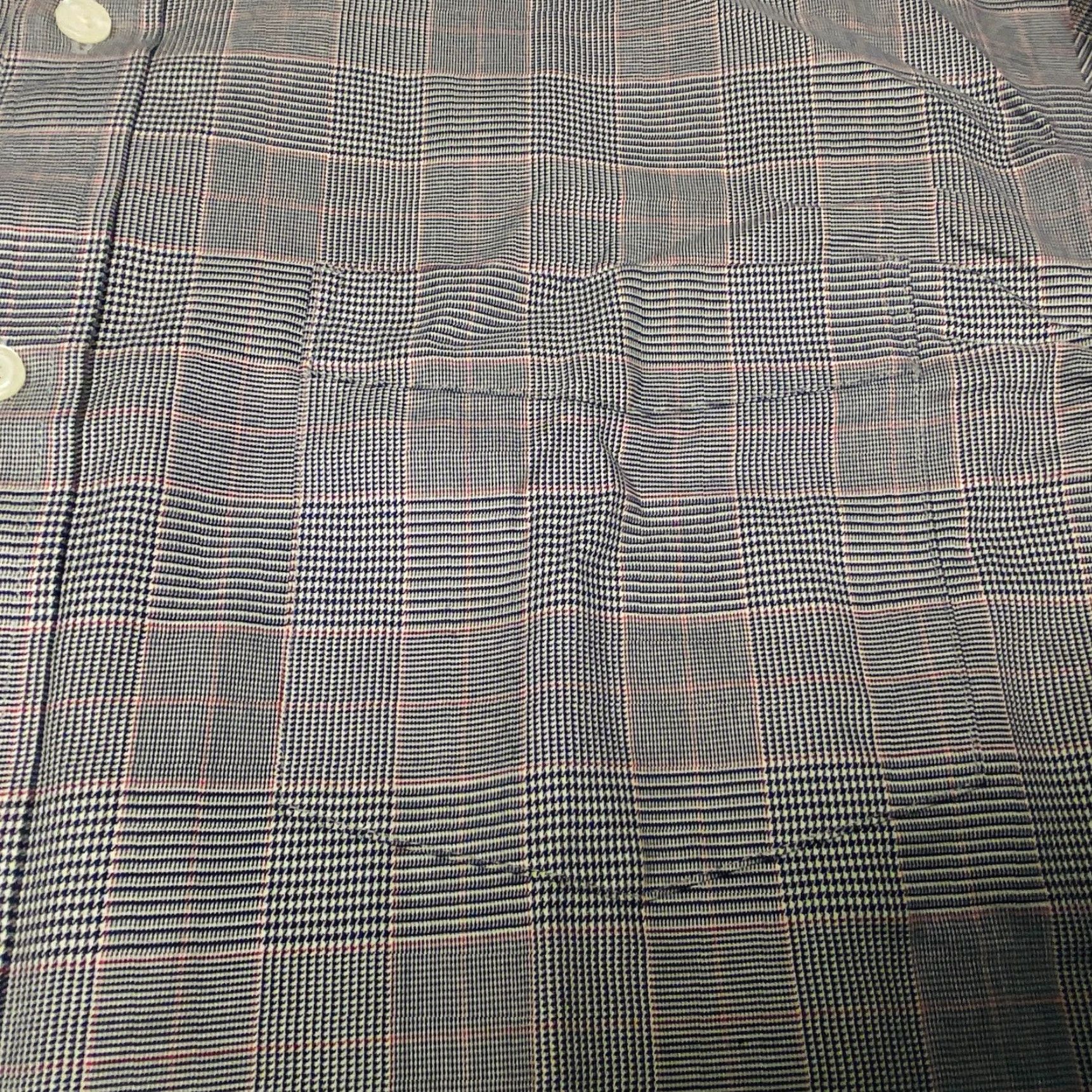 Eddie Bauer VINTAGE: No Eddie Bauer Dress Shirt Mens 2XL Check Long Sleeve Button Up Wrinkle Resistant Size 48R - 5 Thumbnail