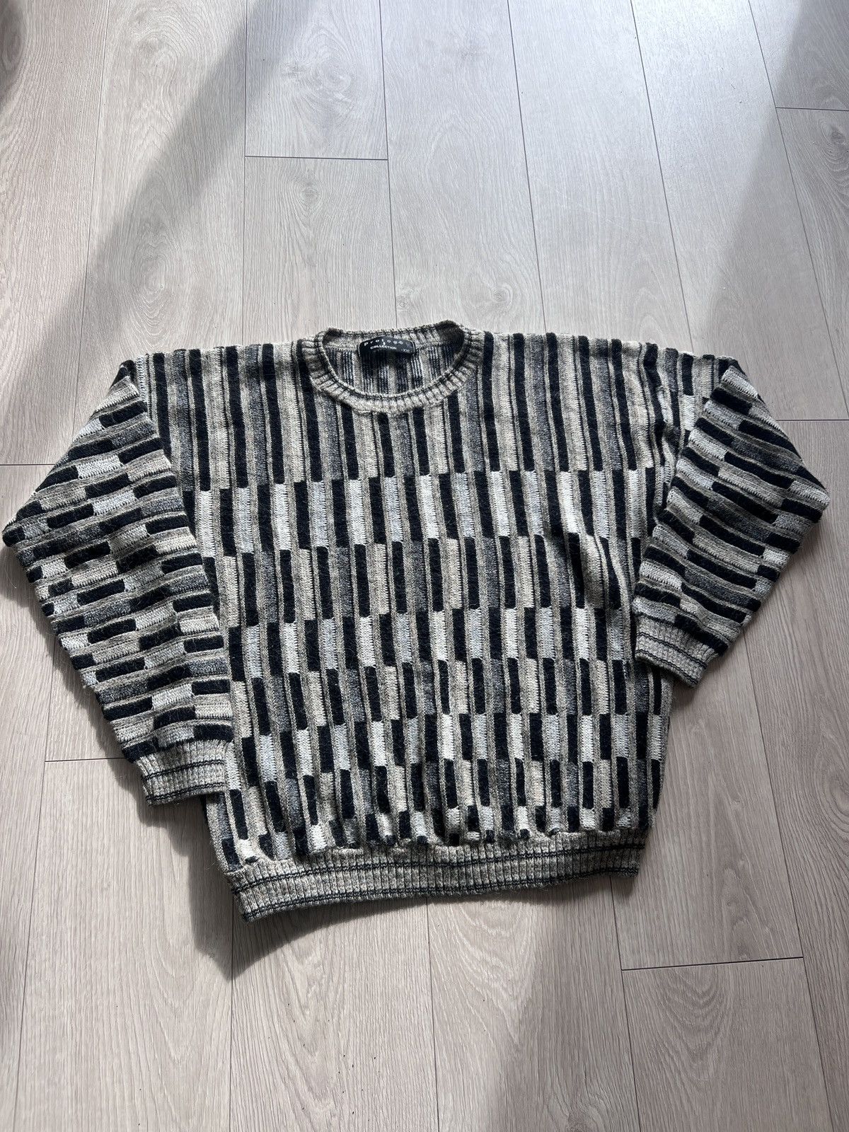Vintage Vintage Protege Acrylic Mohair Sweater 90s Coogi Style Size US XXL / EU 58 / 5 - 3 Thumbnail