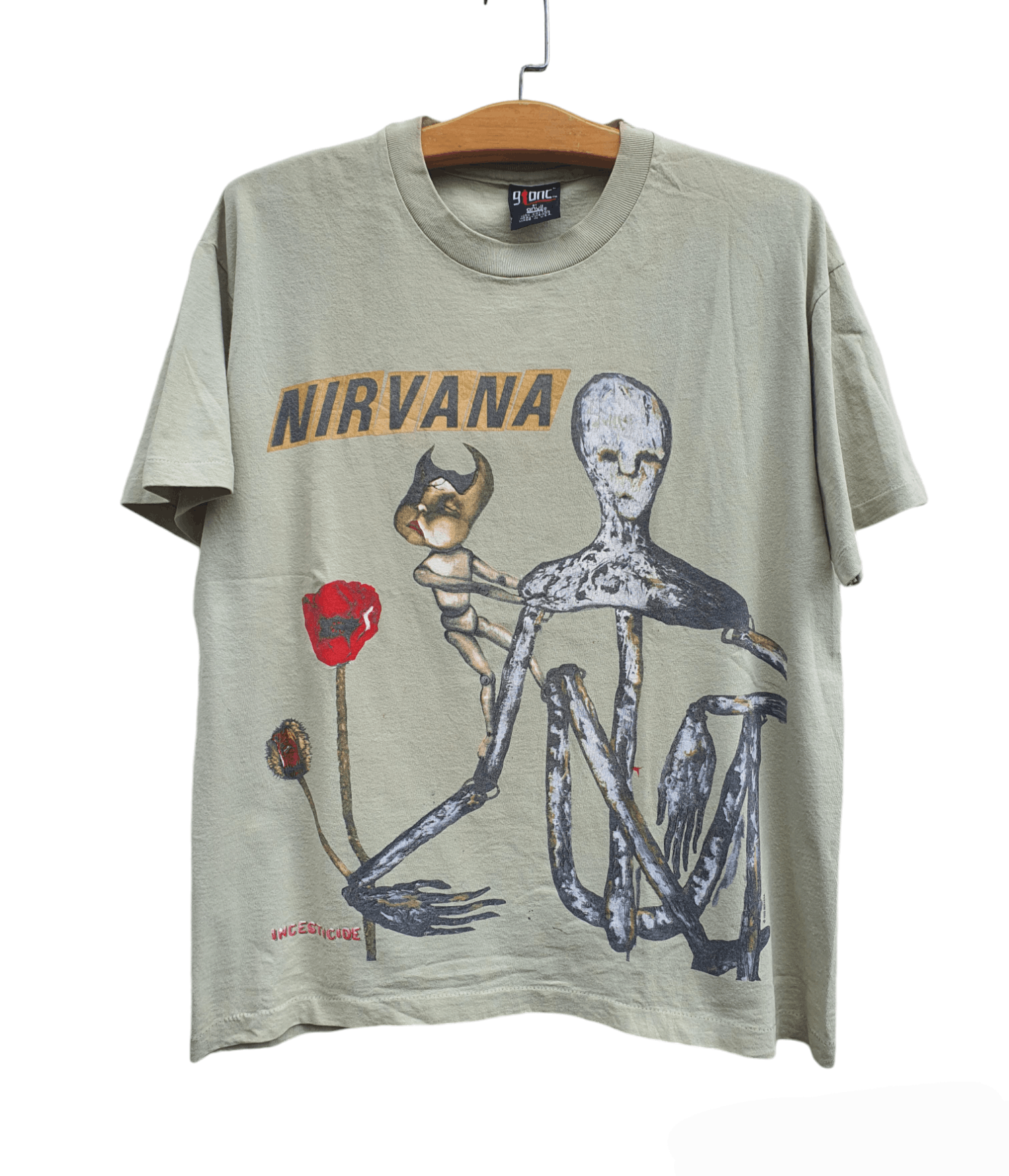 Giant 🔥 OG 90s NIRVANA Incesticide Giant TShirt 1993 Size US L / EU 52-54 / 3 - 1 Thumbnail