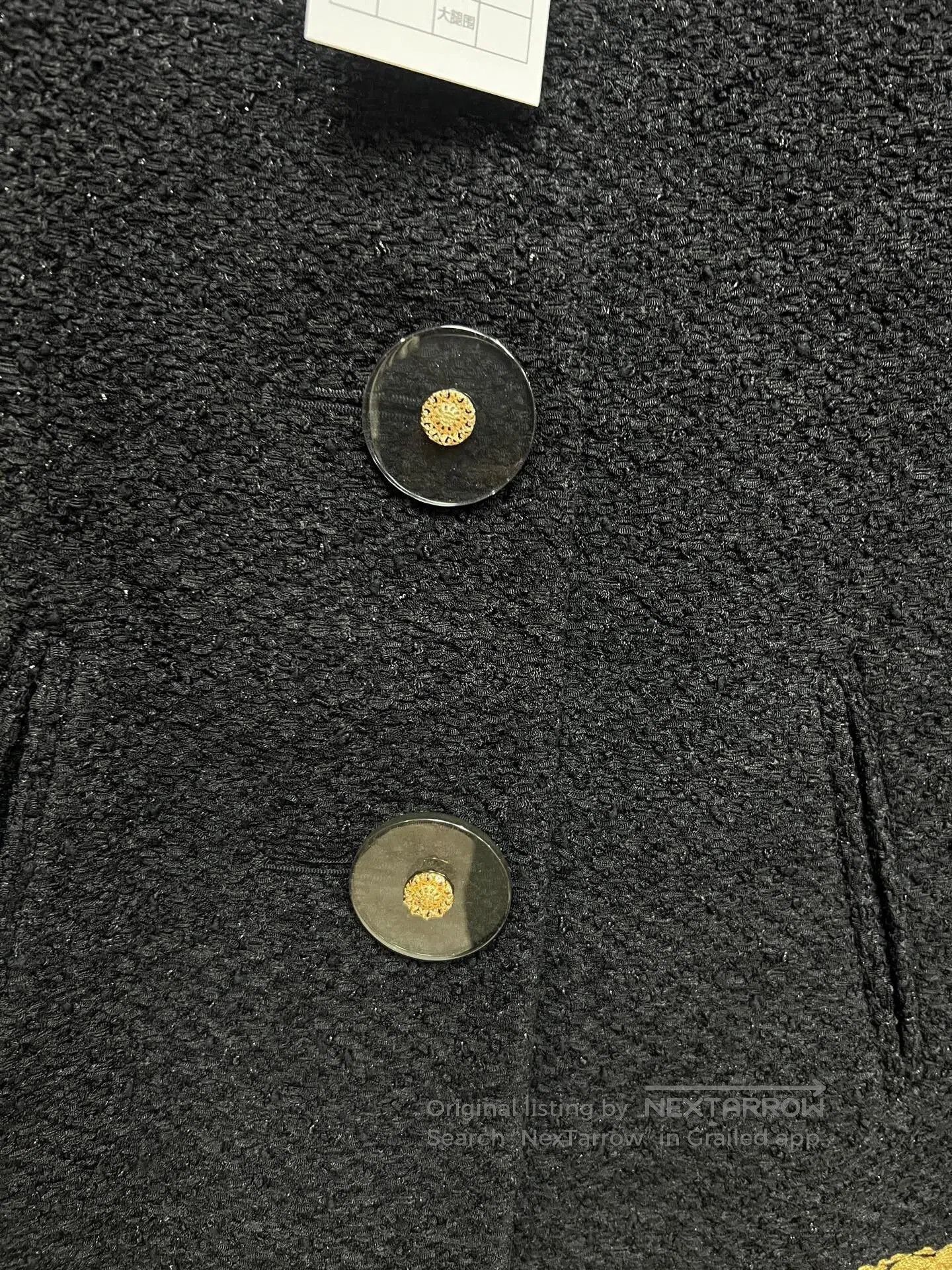 Chanel Chanel Gold Trimmed Metropolitan Jacket. Size M / US 6-8 / IT 42-44 - 3 Thumbnail