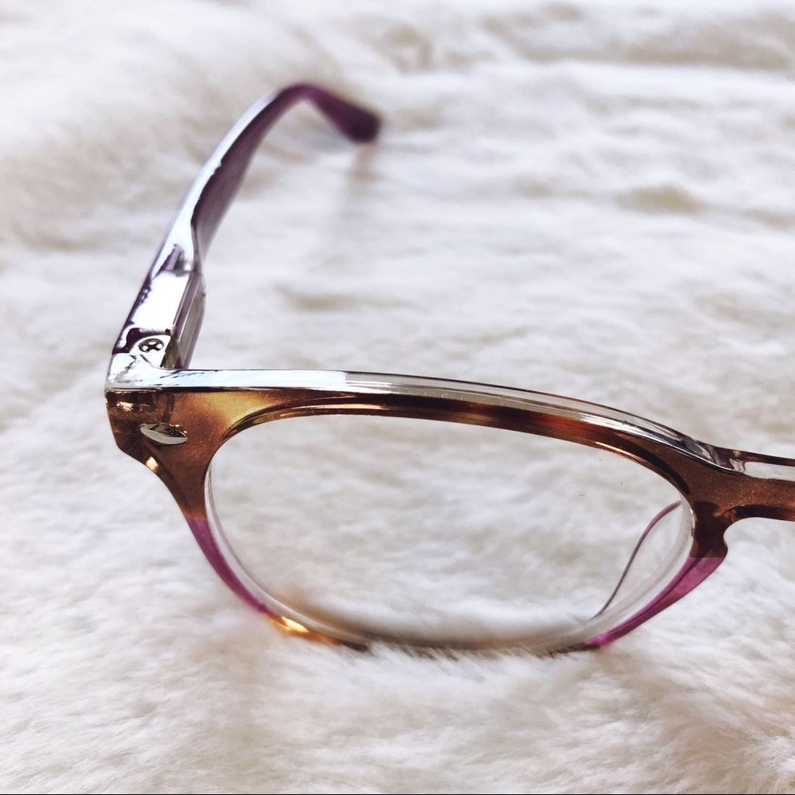 Other Lexi Purple & Brown Round Rim Reader Glasses Size ONE SIZE - 9 Thumbnail