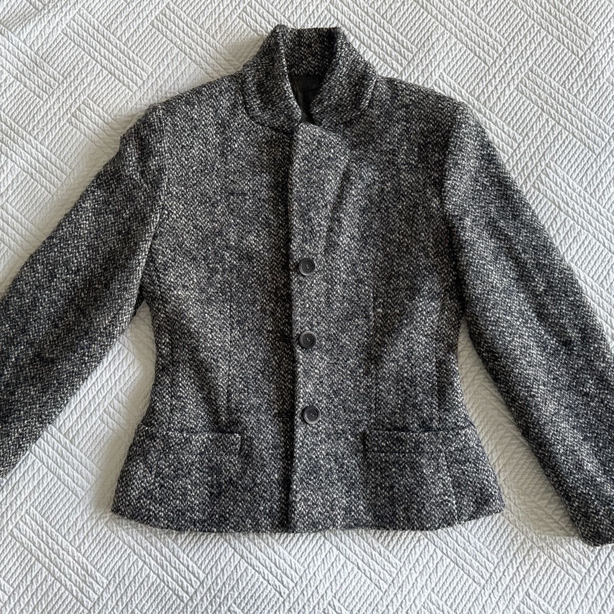 Jean Paul Gaultier Rare Jean Paul Gaultier Tweed fitted boucle wool blazer Y2K Size S / US 4 / IT 40 - 9 Thumbnail