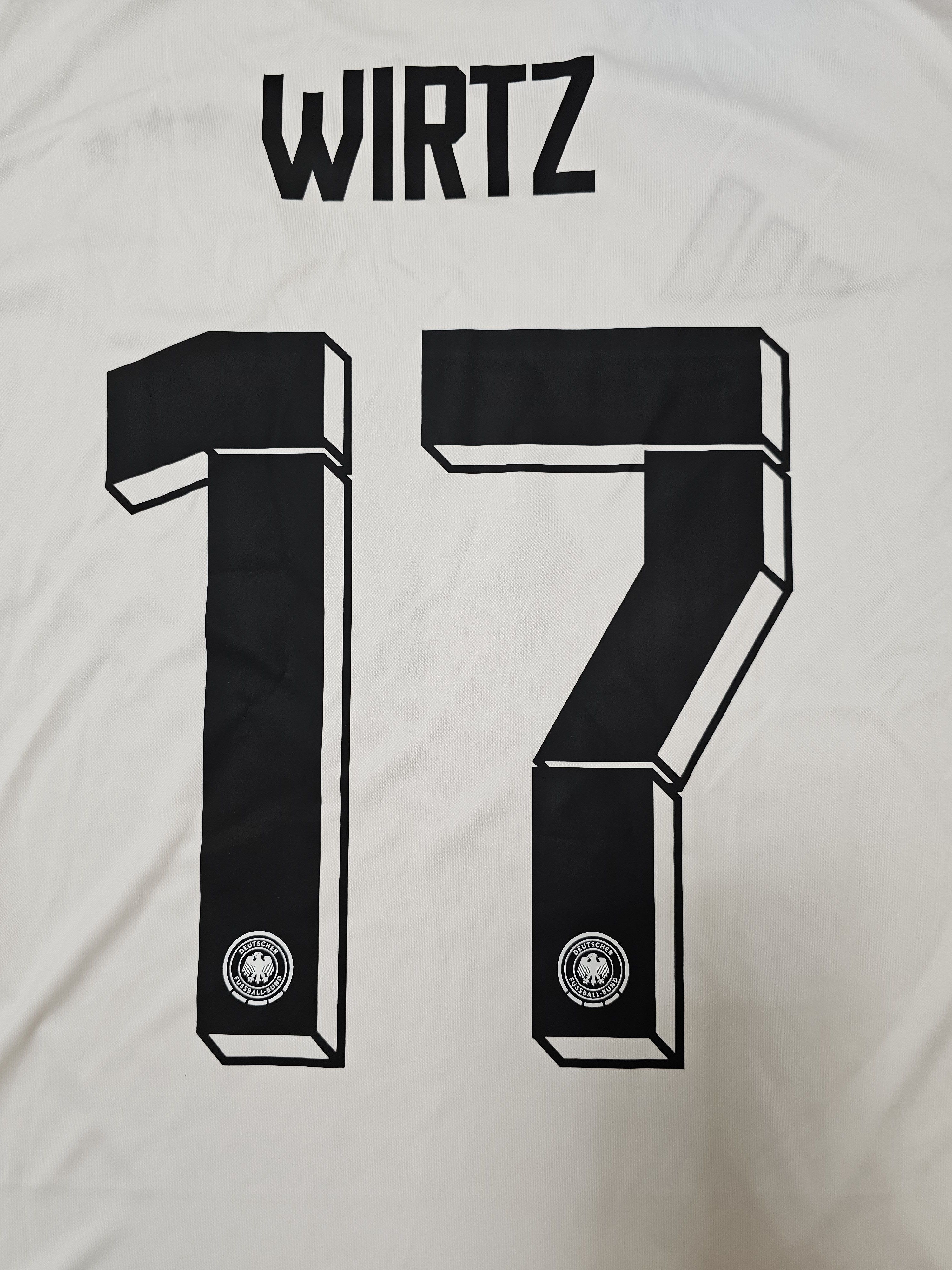 Adidas GERMANY 2024 HOME EURO WIRTZ FOOTBALL SHIRT SOCCER JERSEY Size US L / EU 52-54 / 3 - 6 Thumbnail