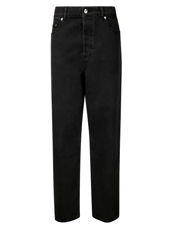 Washed Denim DP Basic Pants Black