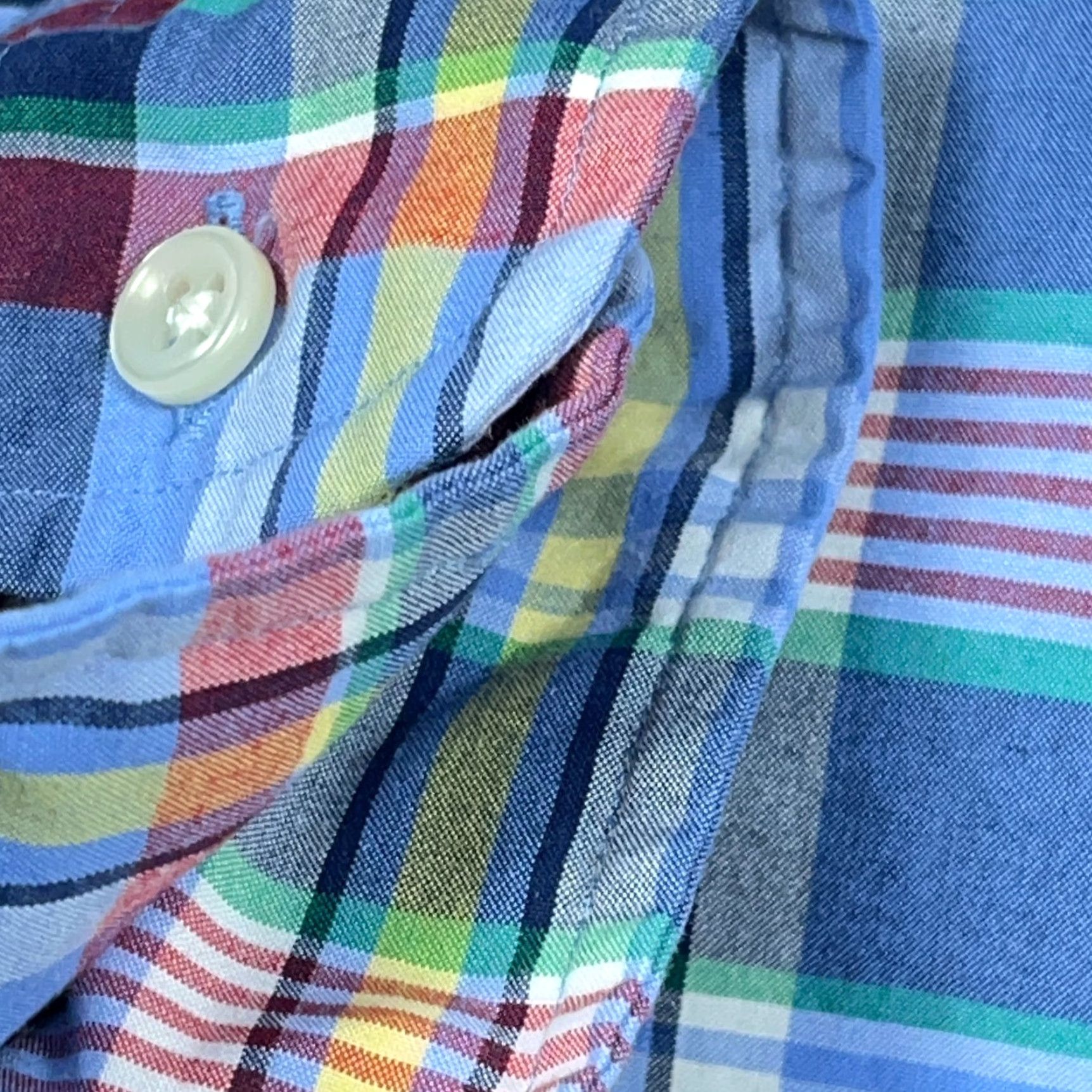 Ralph Lauren Ralph Lauren Shirt Men XL Classic Fit Blue Red Tartan Plaid Button Up Poplin Size US XL / EU 56 / 4 - 5 Thumbnail