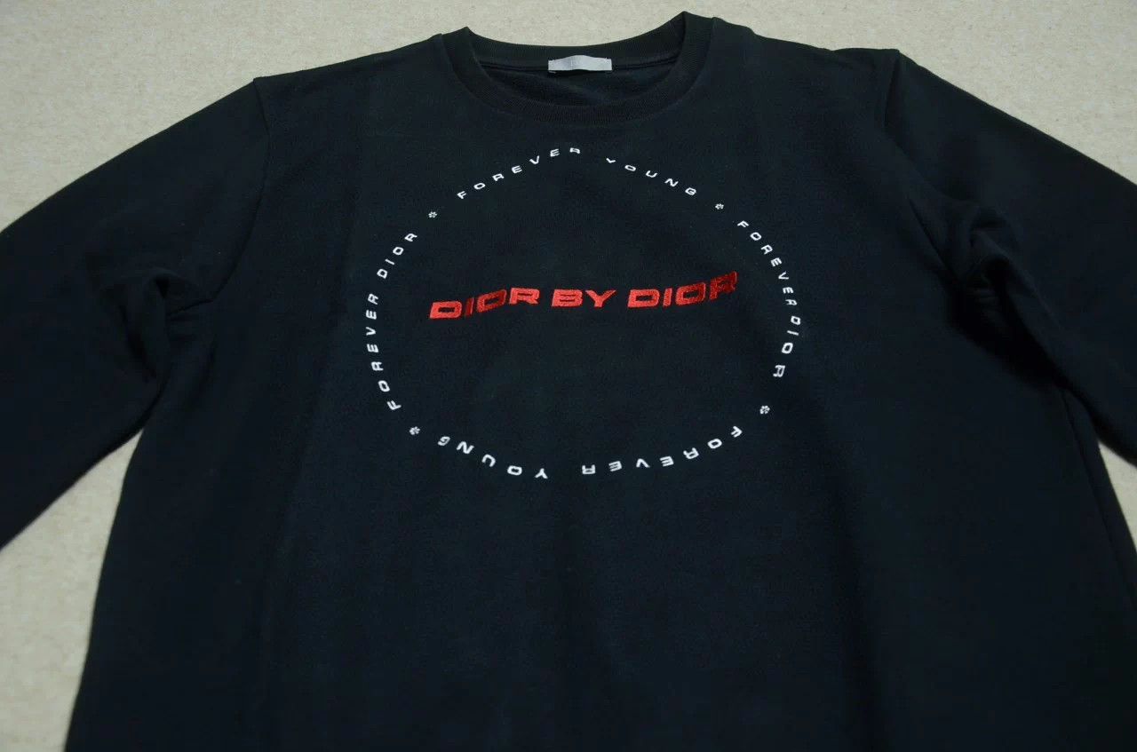 Dior Dior by Dior Classic Black Slogan Hoodie L Size US L / EU 52-54 / 3 - 2 Thumbnail