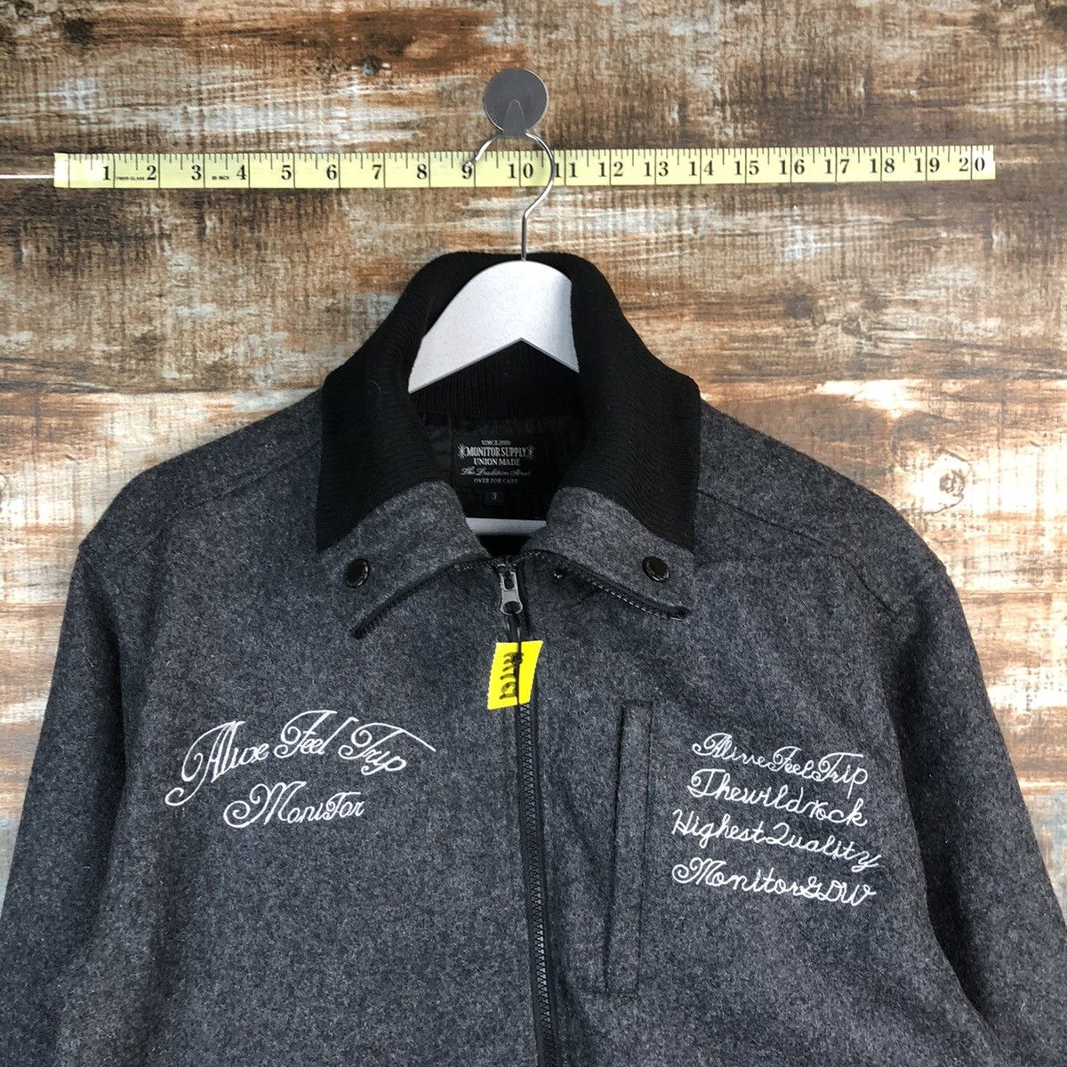 Japanese Brand Monitor Supply punk Black Bombers Jacket #A1767 Size US M / EU 48-50 / 2 - 4 Thumbnail