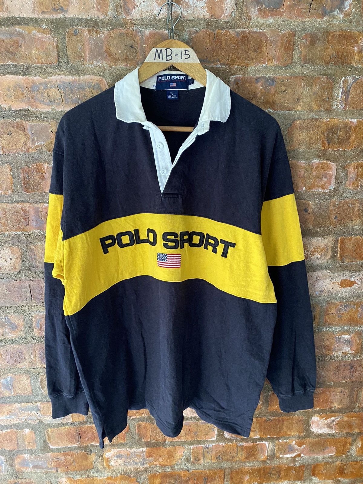 Polo Ralph Lauren 1990s Polo Sport embroidered logo rugby shirt Size US XL / EU 56 / 4 - 3 Thumbnail