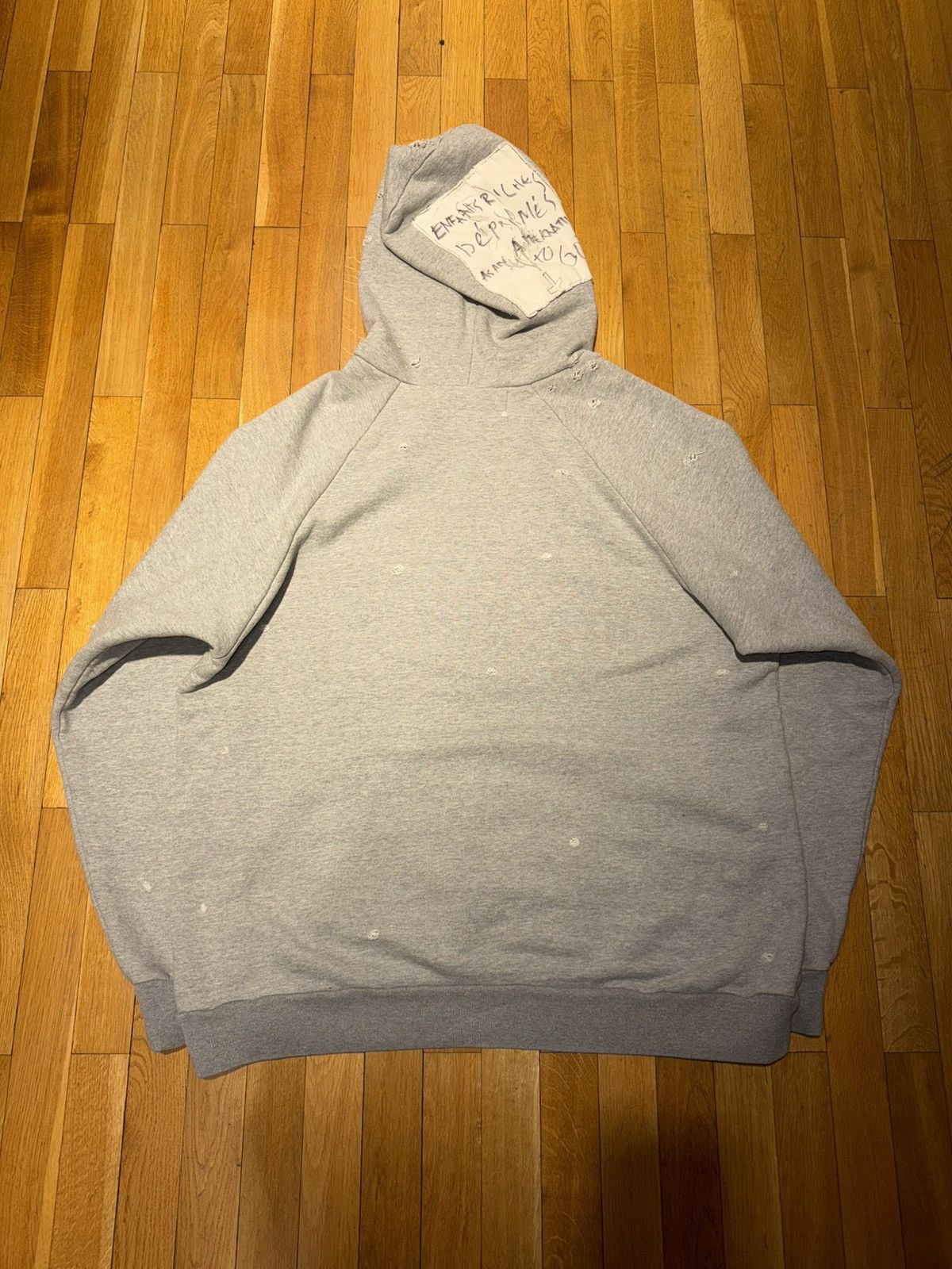 Enfants Riches Deprimes Enfants Riches Déprimés AW17 1/69 Hand Drawn Patch Hoodie Size US XL / EU 56 / 4 - 5 Thumbnail